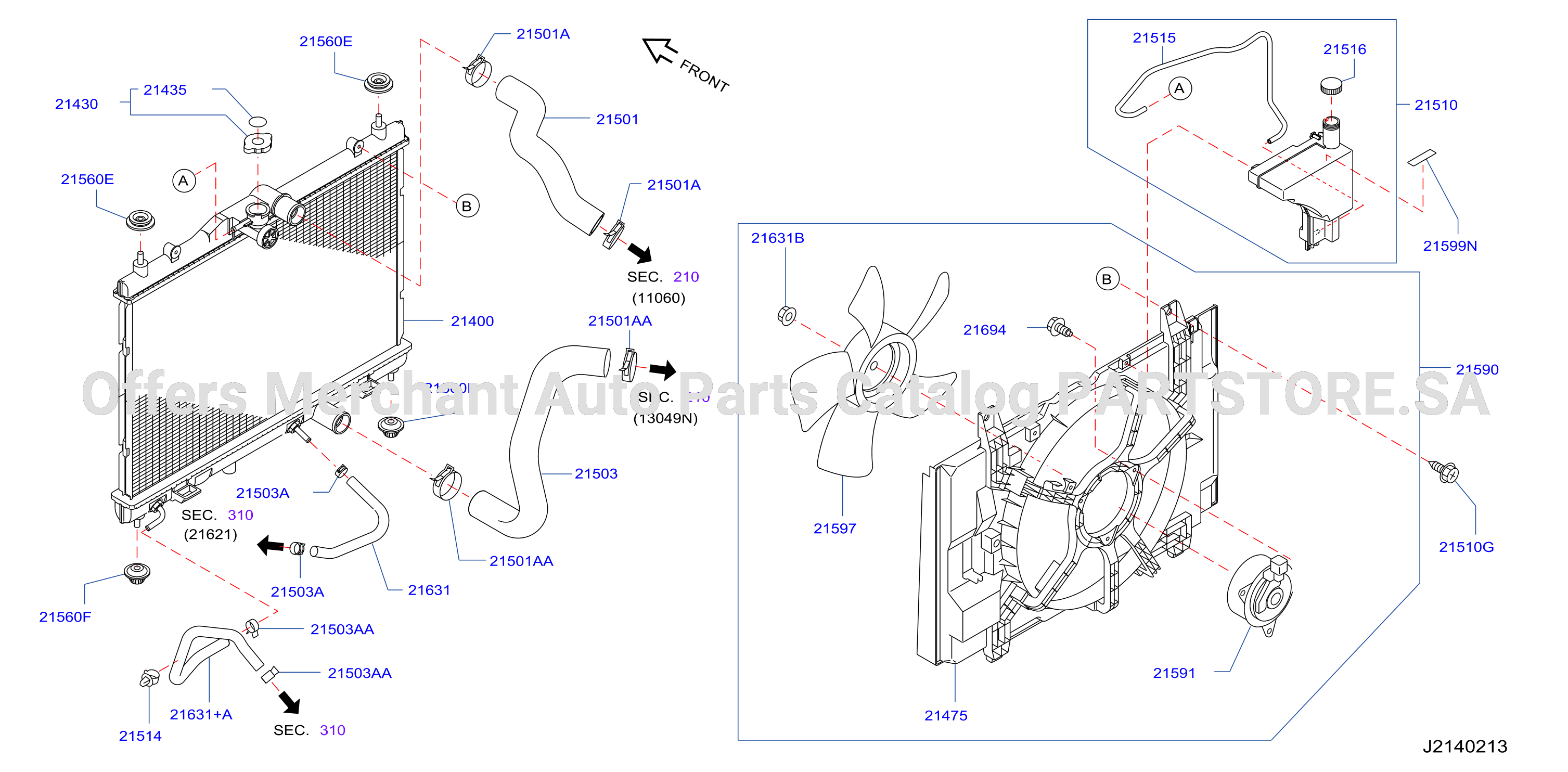 Radiator Shroud Inverter Cooling Fitting Parts