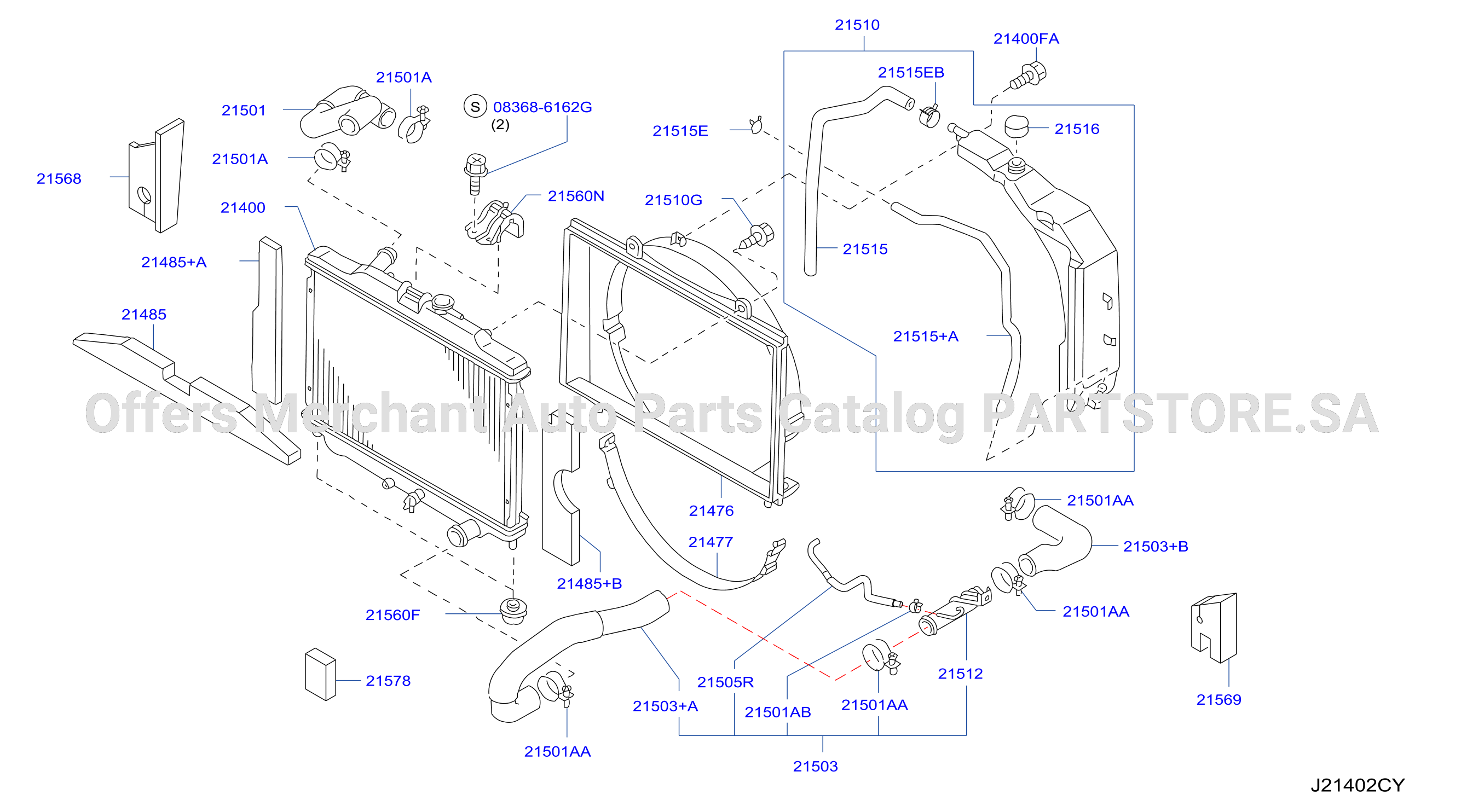 Radiator Shroud Inverter Cooling Fitting Parts