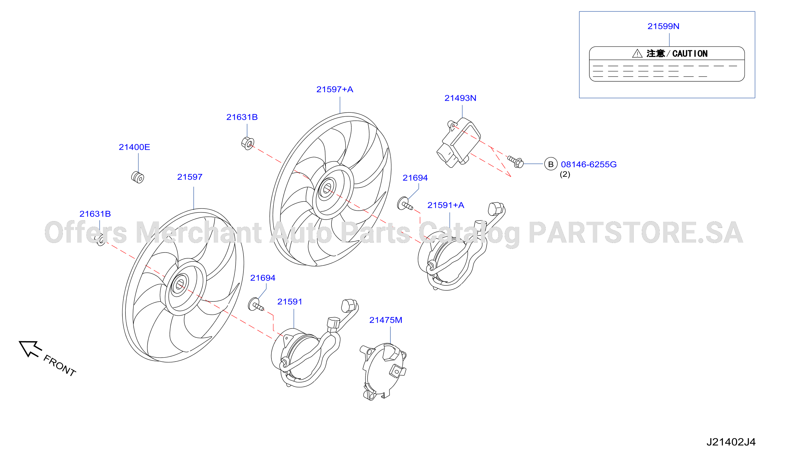 Radiator Shroud Inverter Cooling Fan Motor
