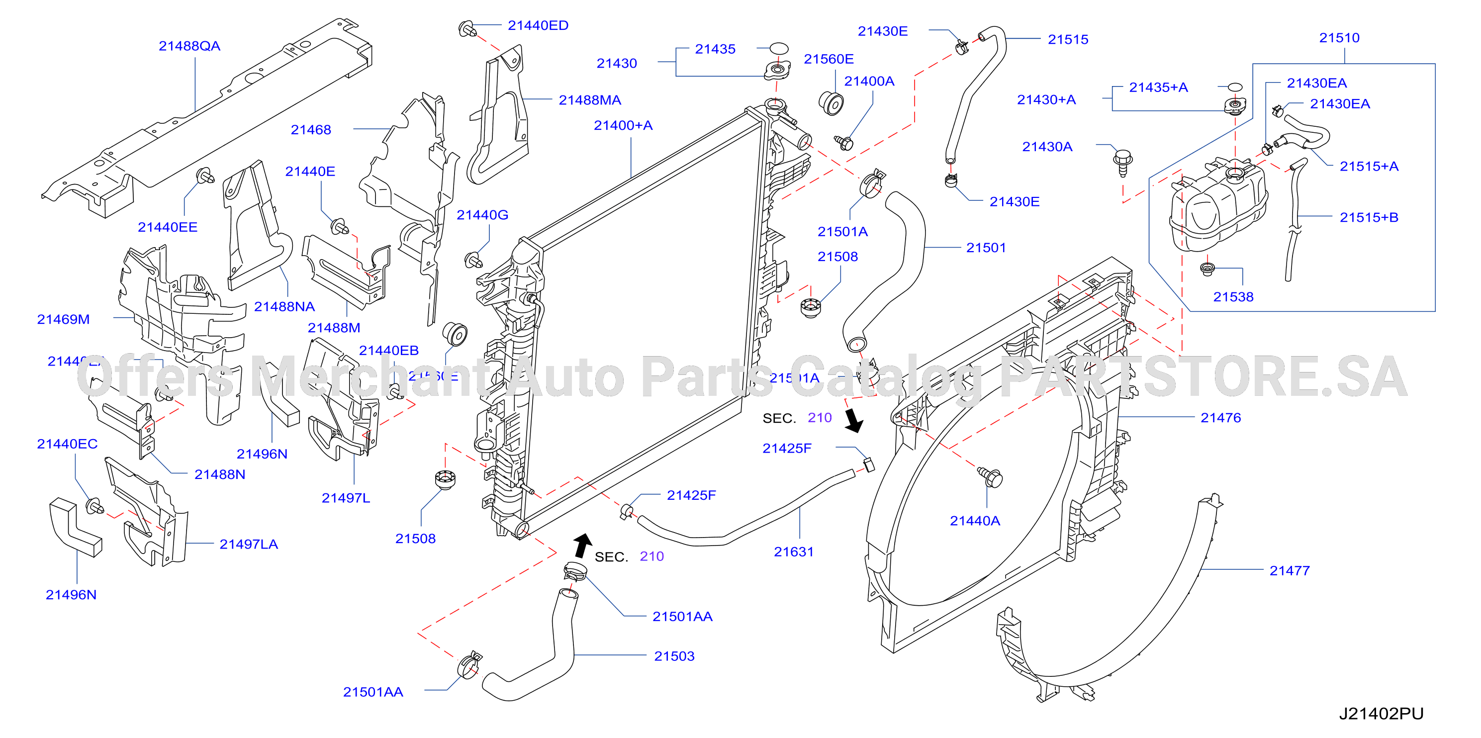 Radiator Shroud Inverter Cooling Fitting Parts