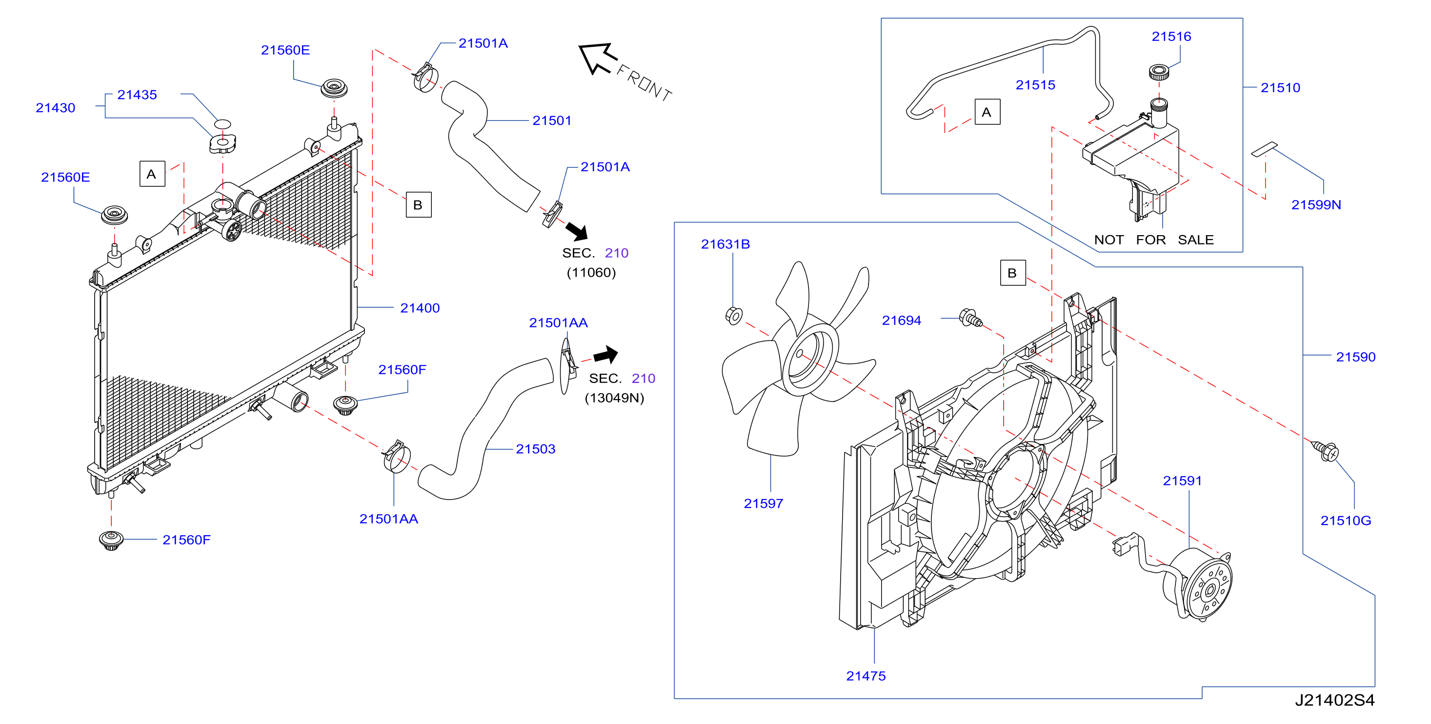 Radiator Shroud Inverter Cooling Fitting Parts