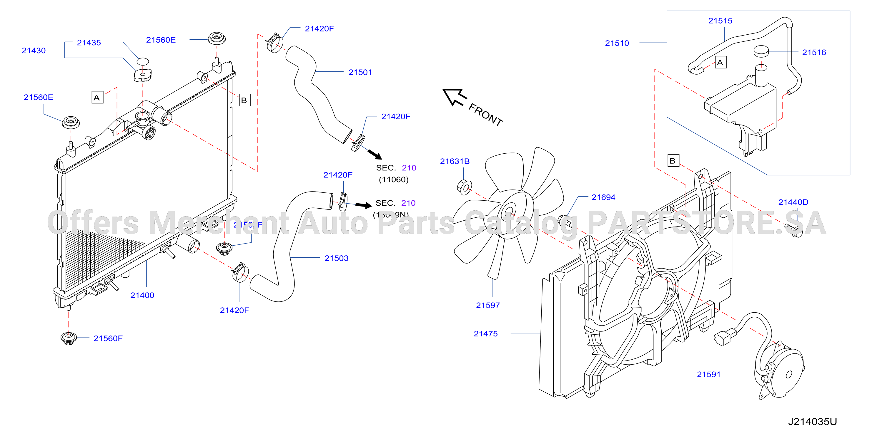 Radiator Shroud Inverter Cooling Fitting Parts