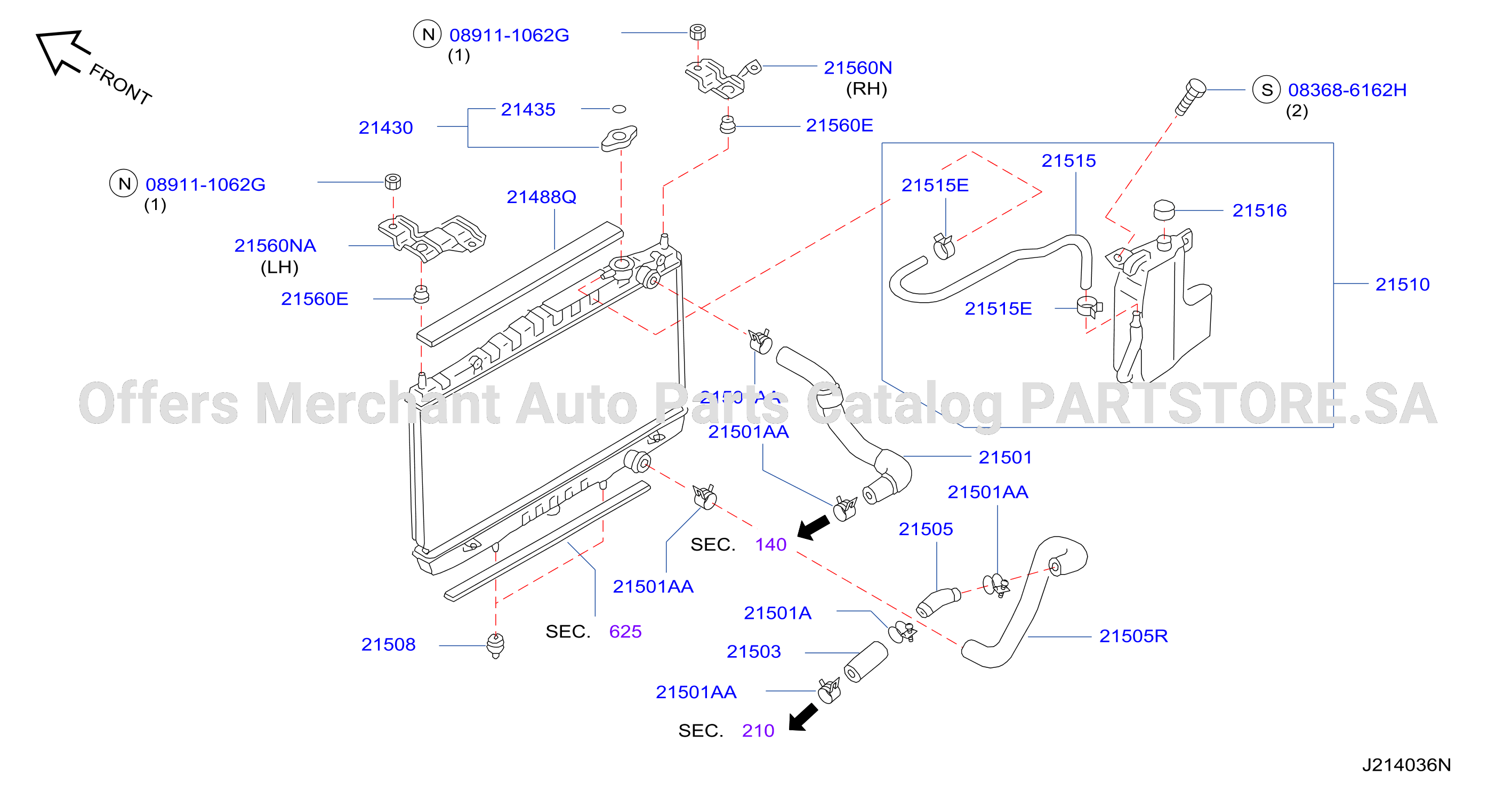 Radiator Shroud Inverter Cooling Fitting Parts