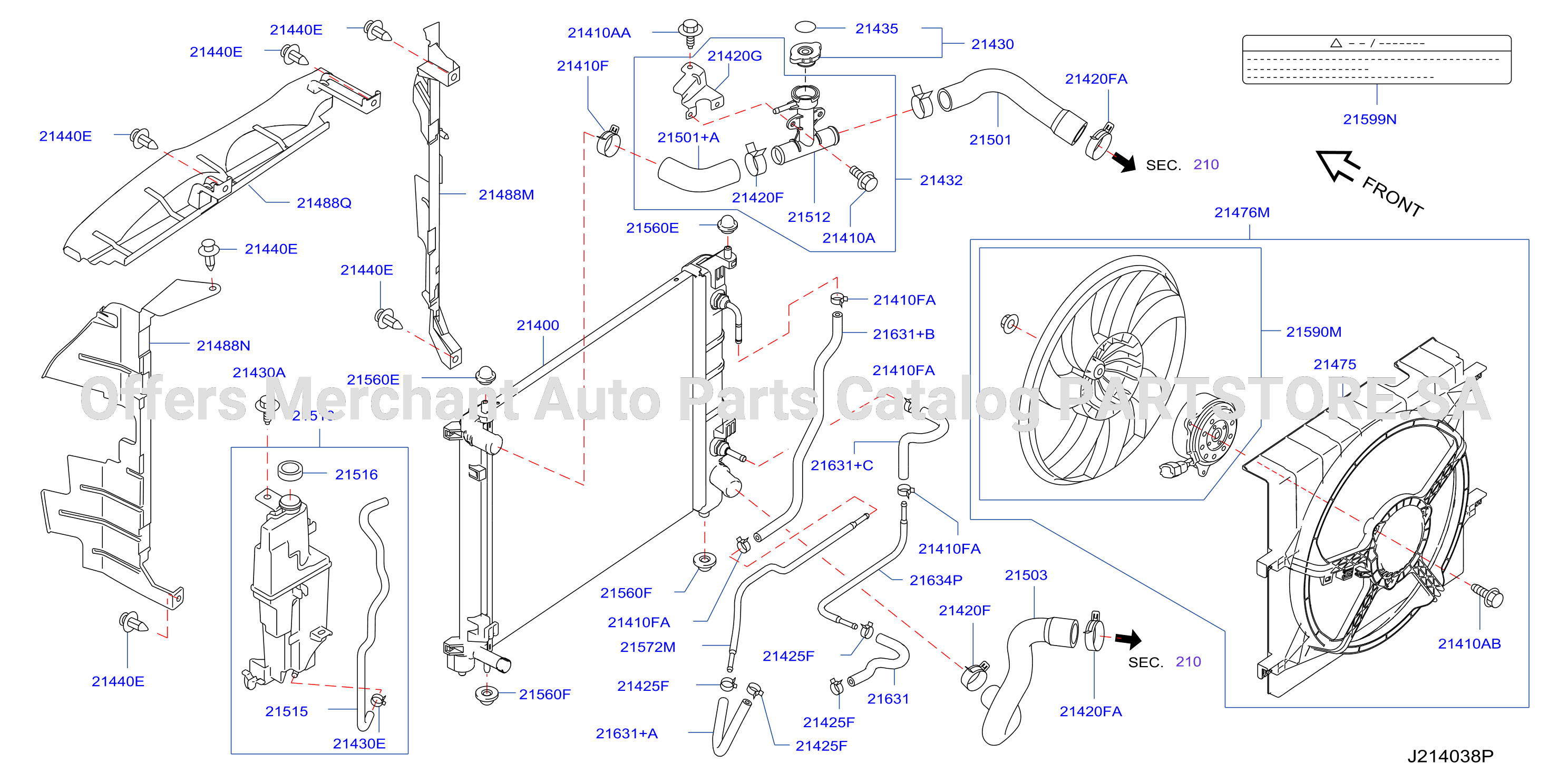 Radiator Shroud Inverter Cooling Fitting Parts