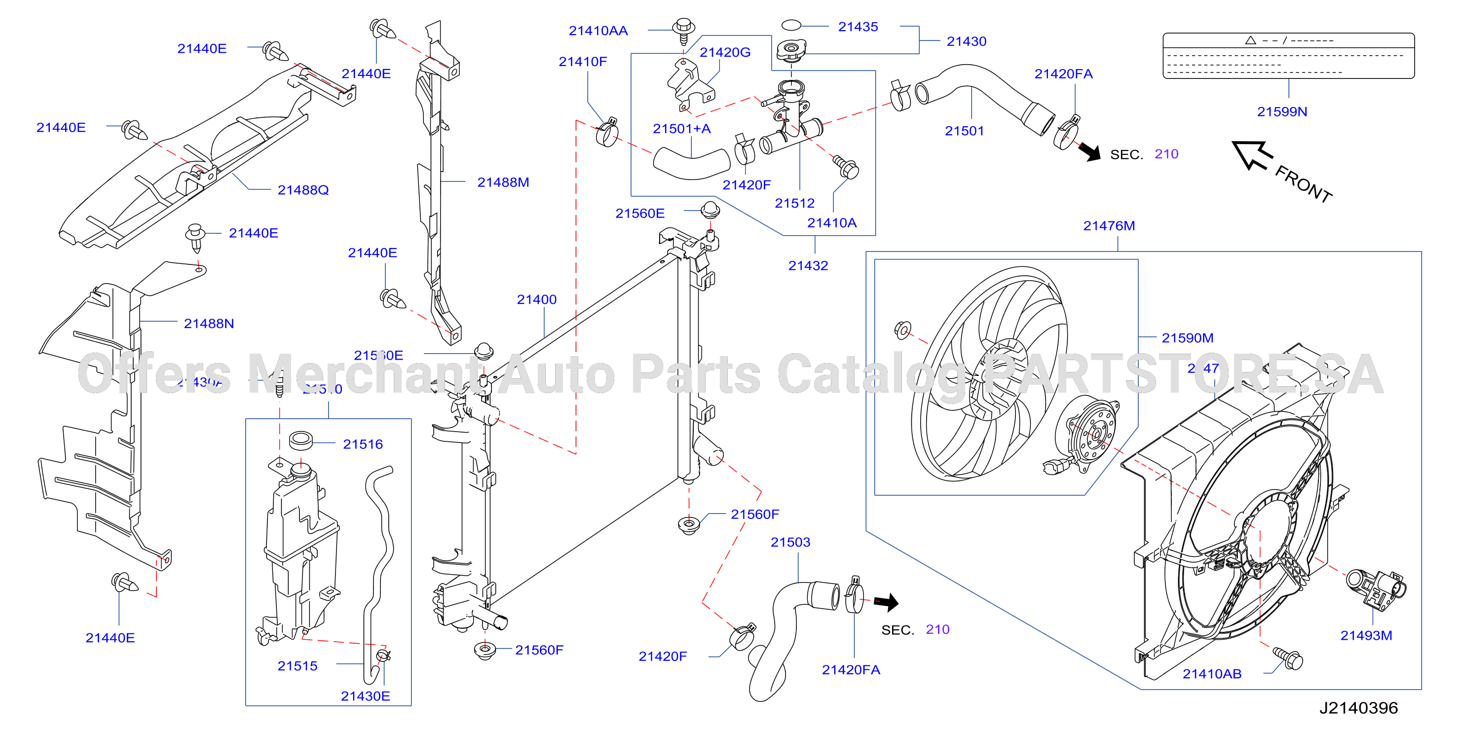 Radiator Shroud Inverter Cooling Fitting Parts