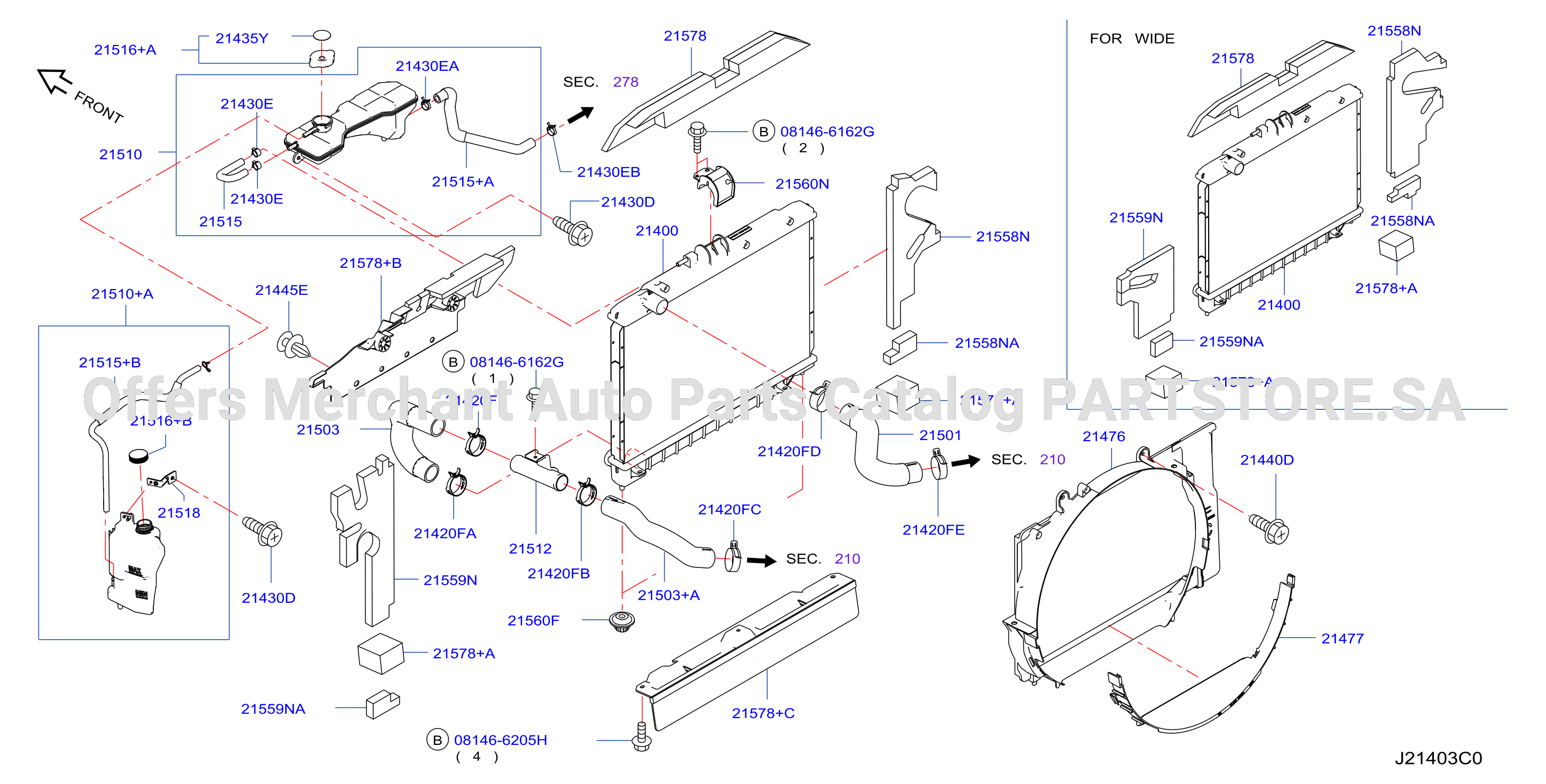 Radiator Shroud Inverter Cooling Fitting Parts