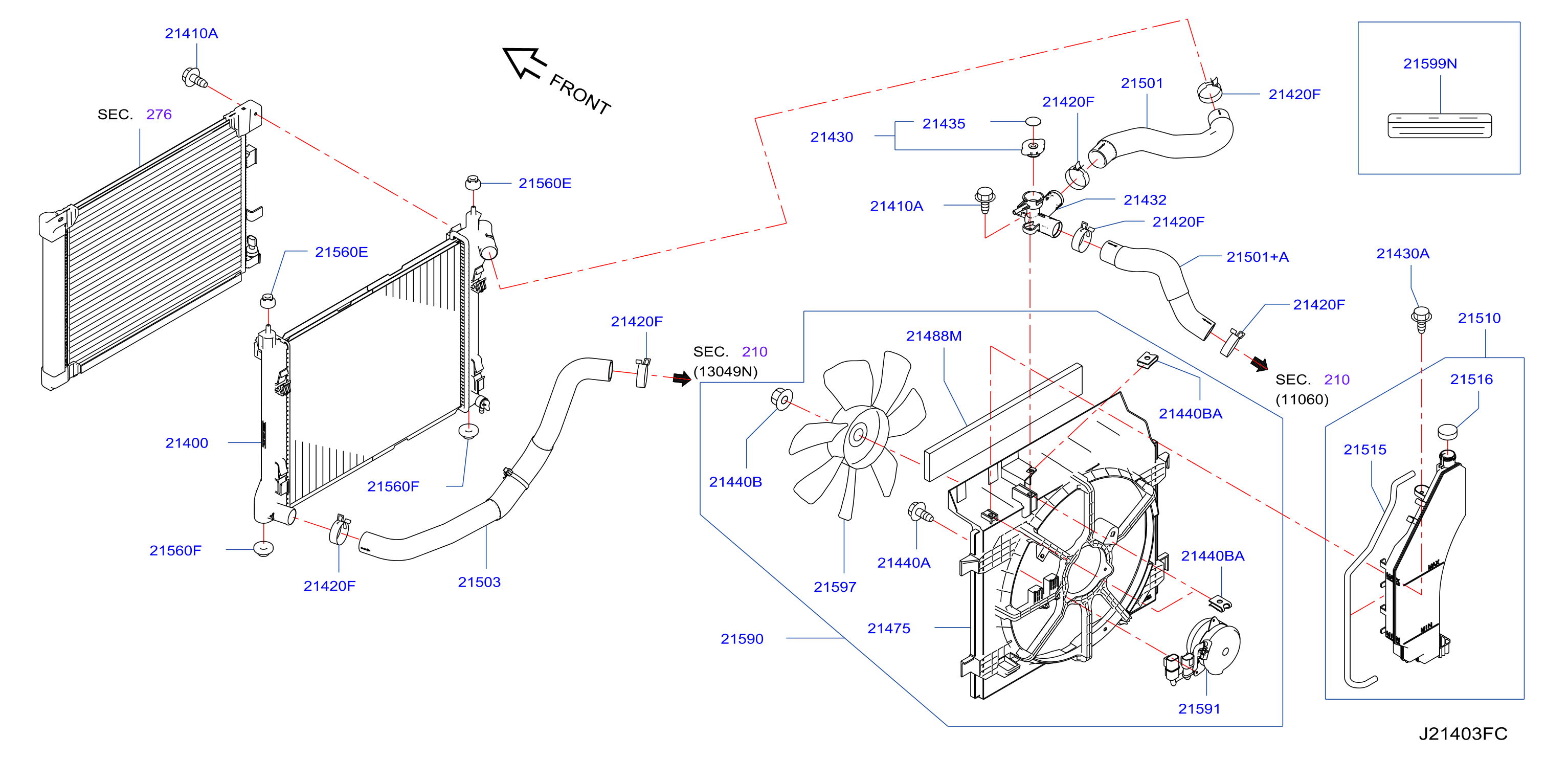 Radiator Shroud Inverter Cooling Fitting Parts