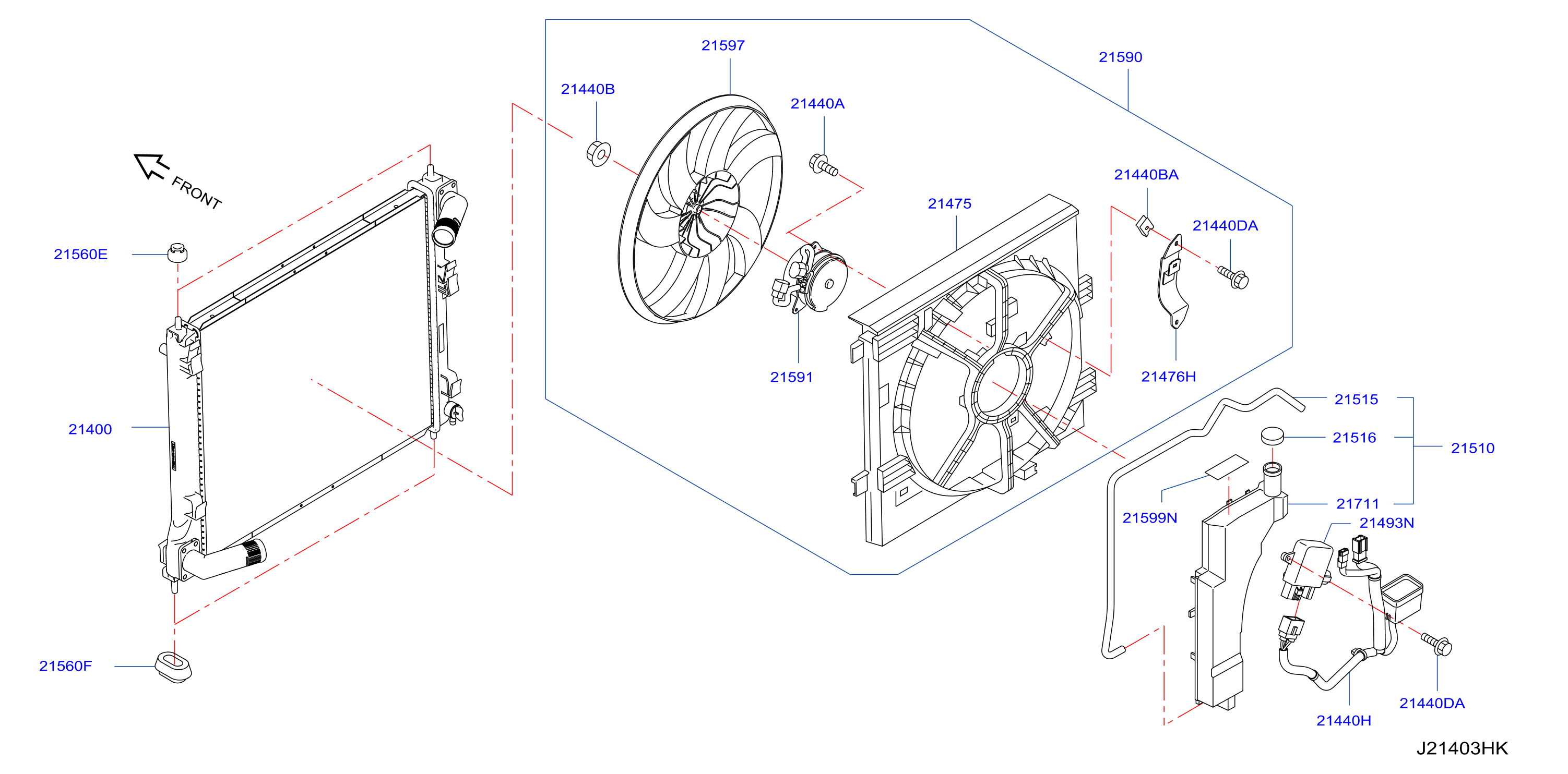 Radiator Shroud Inverter Cooling Fitting Parts