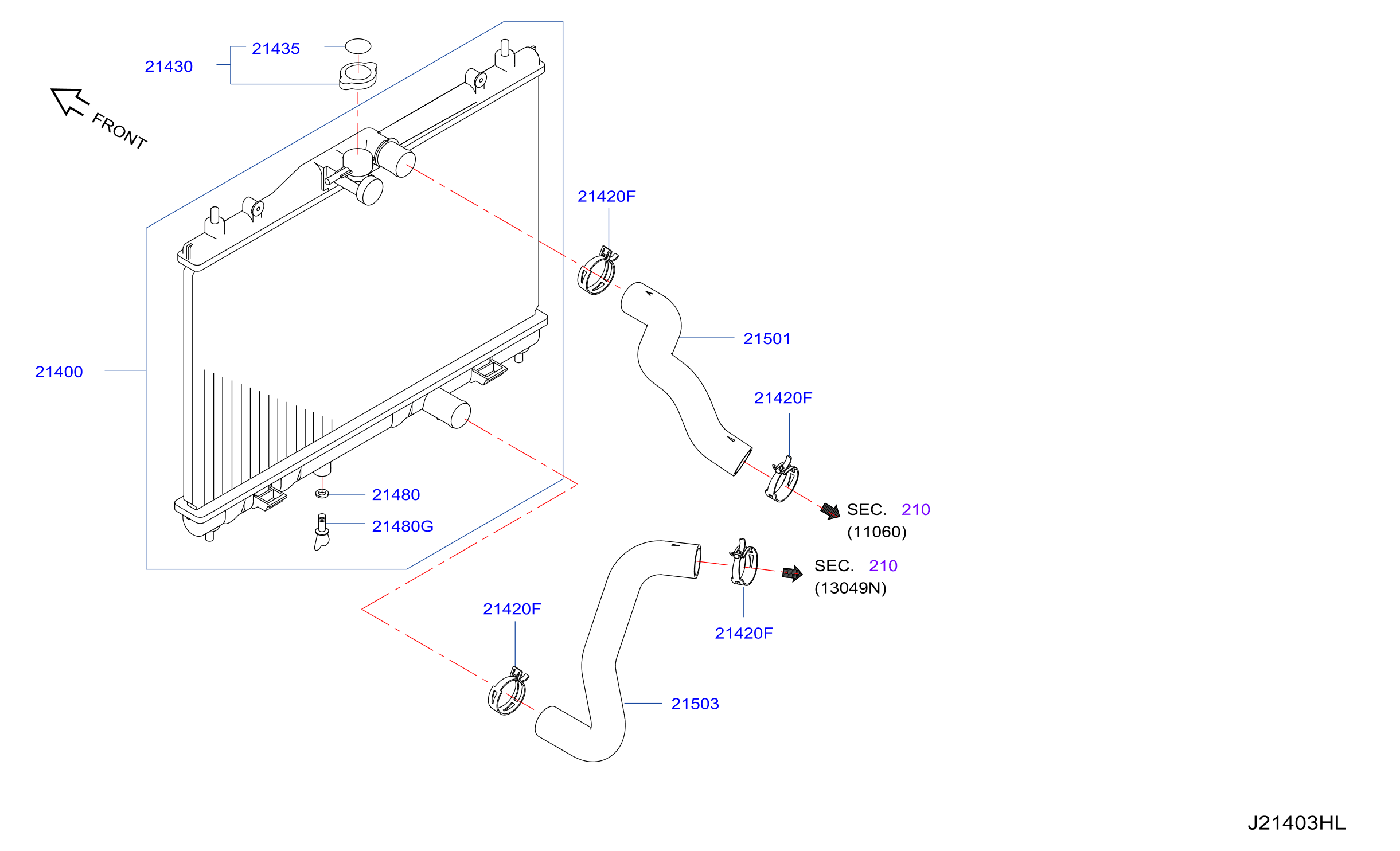 Radiator Shroud Inverter Cooling Radiator