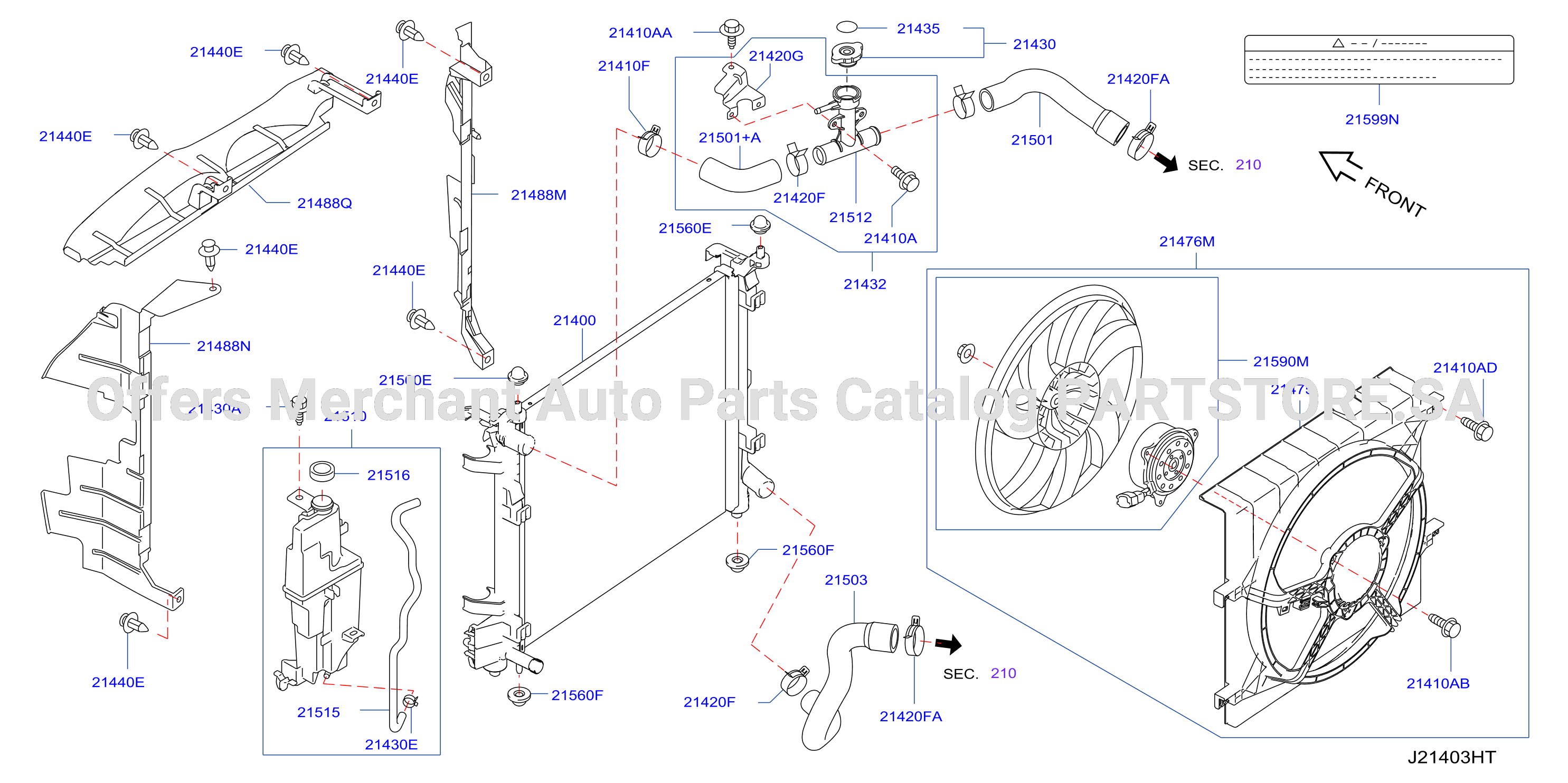Radiator Shroud Inverter Cooling Fitting Parts