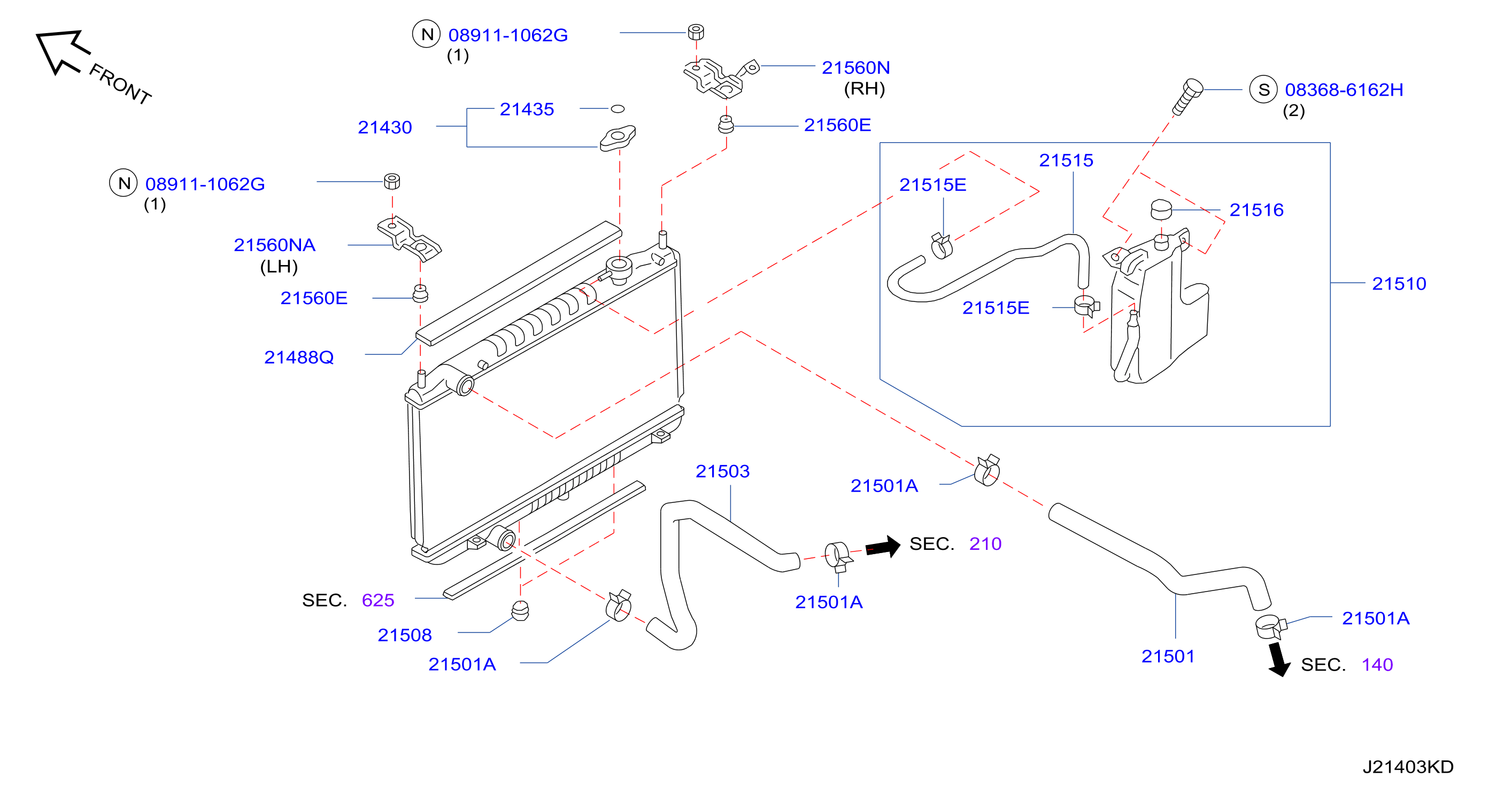 Radiator Shroud Inverter Cooling Fitting Parts