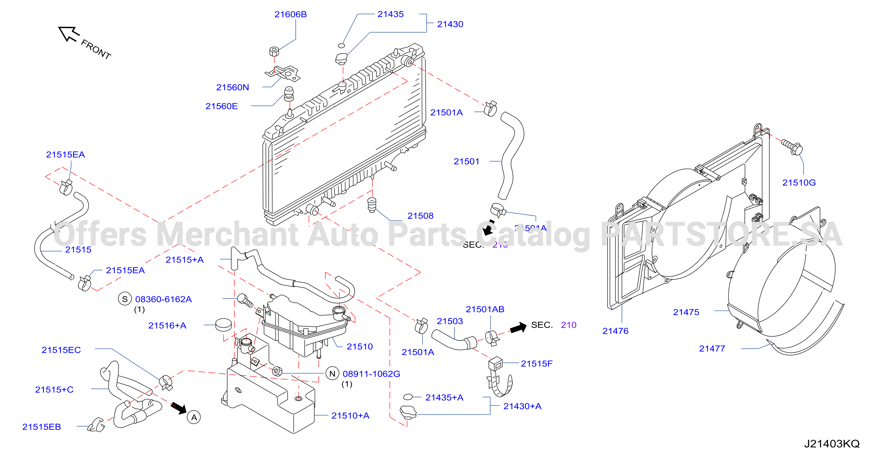 Radiator Shroud Inverter Cooling Fitting Parts