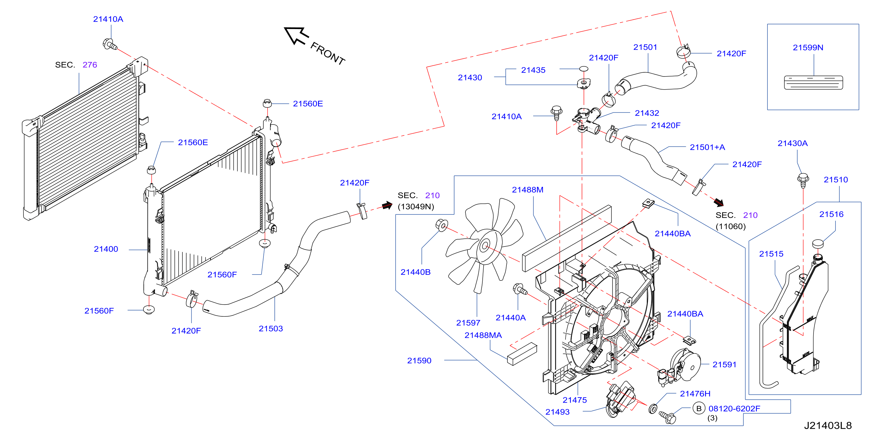 Radiator Shroud Inverter Cooling Fitting Parts