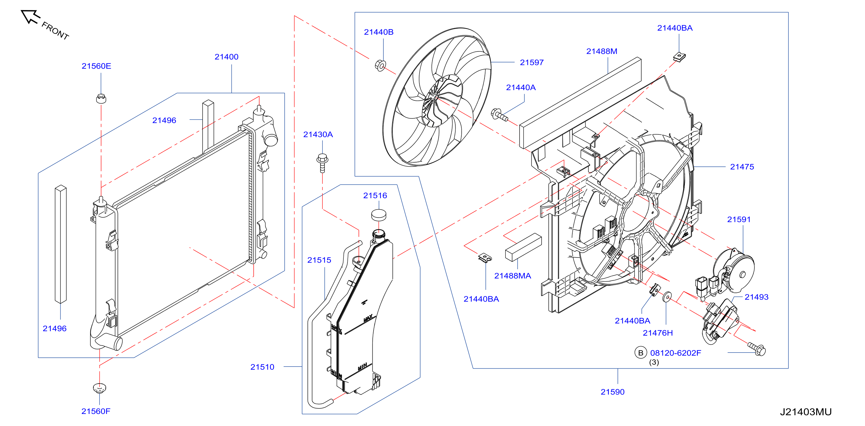 Radiator Shroud Inverter Cooling Fitting Parts