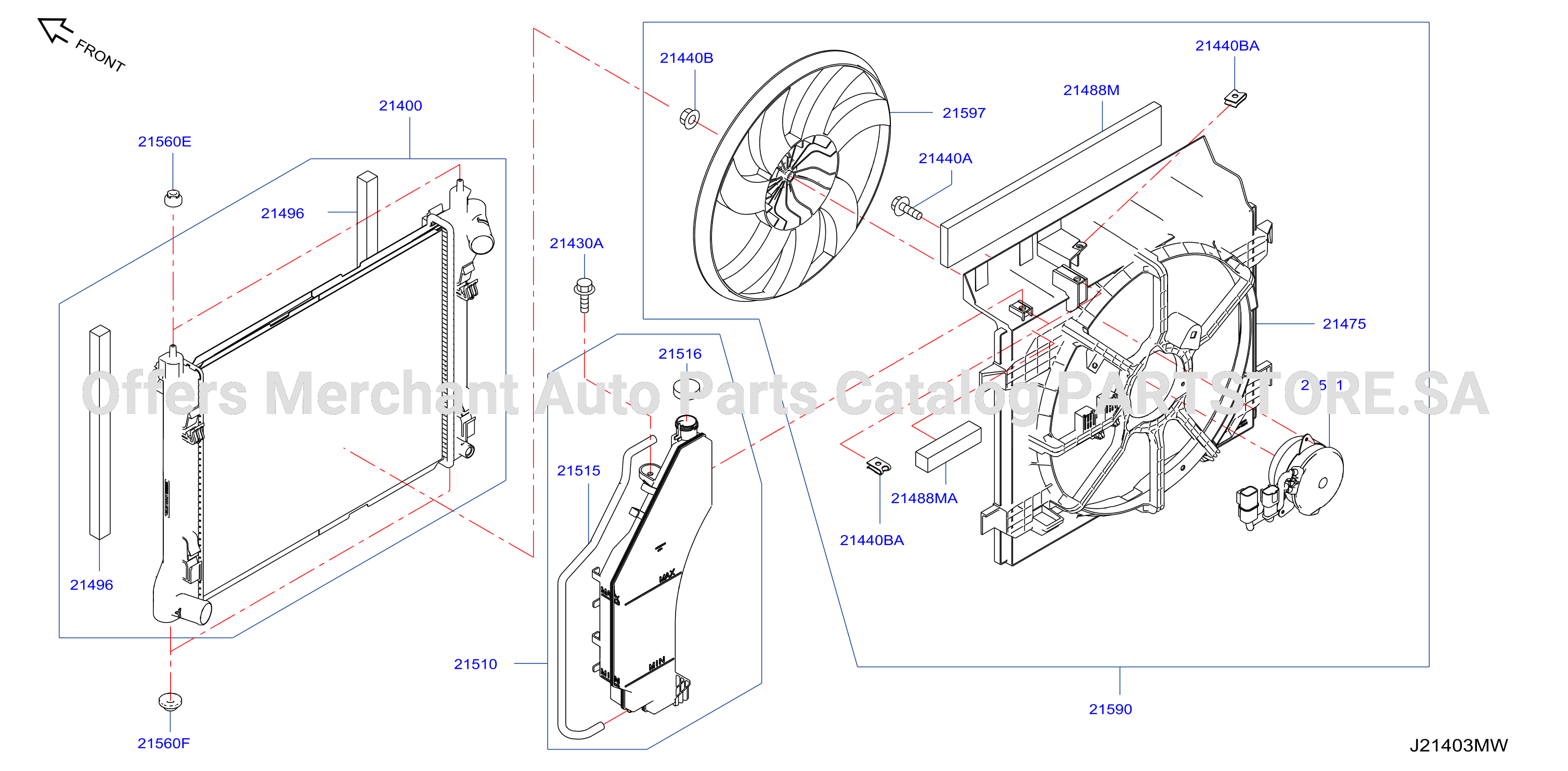 Radiator Shroud Inverter Cooling Fitting Parts