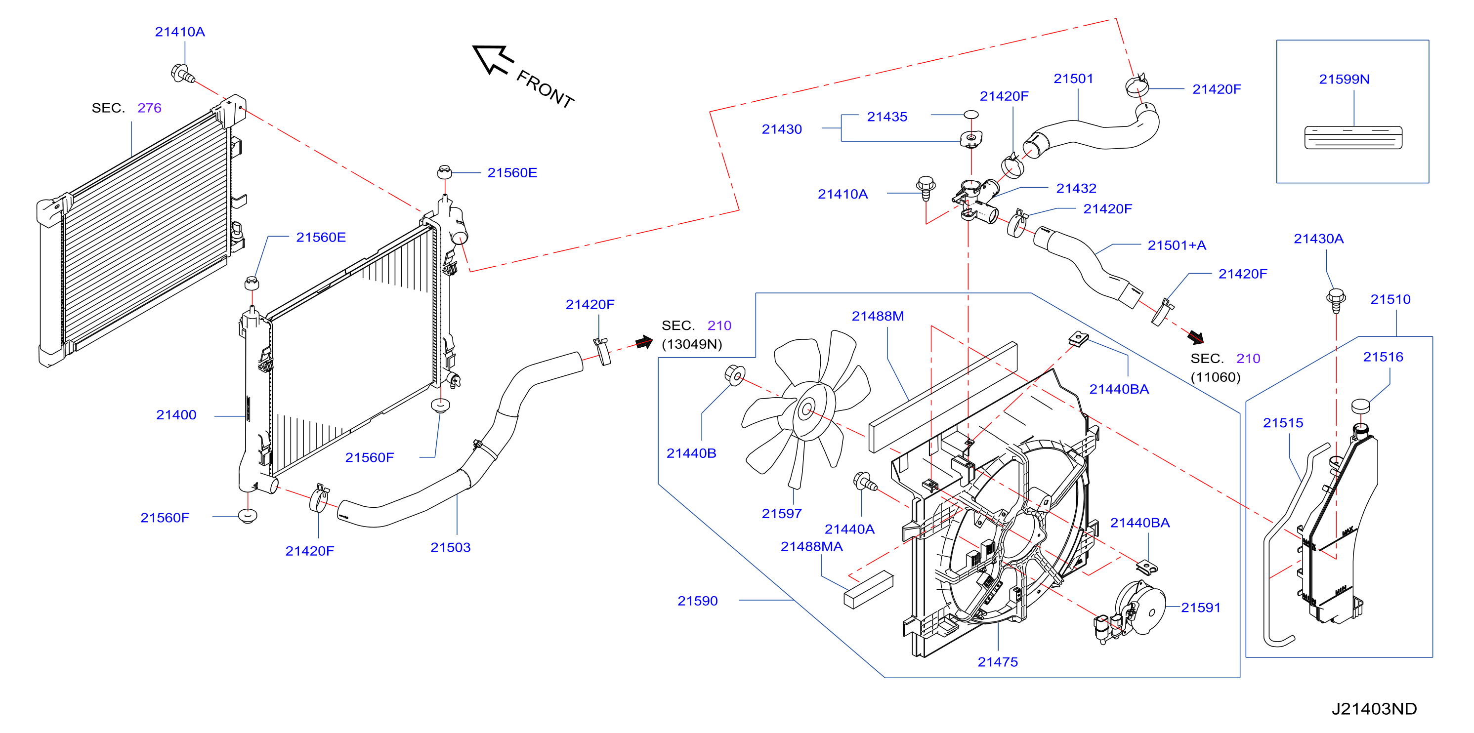 Radiator Shroud Inverter Cooling Fitting Parts