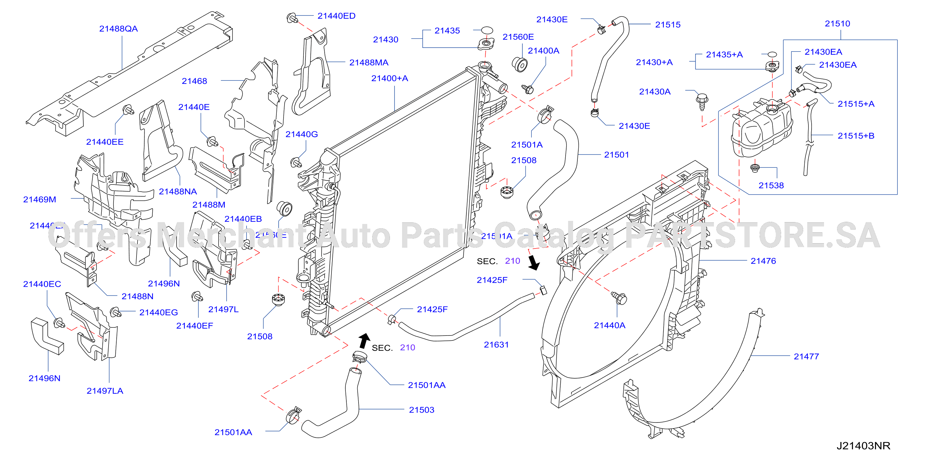 Radiator Shroud Inverter Cooling Fitting Parts