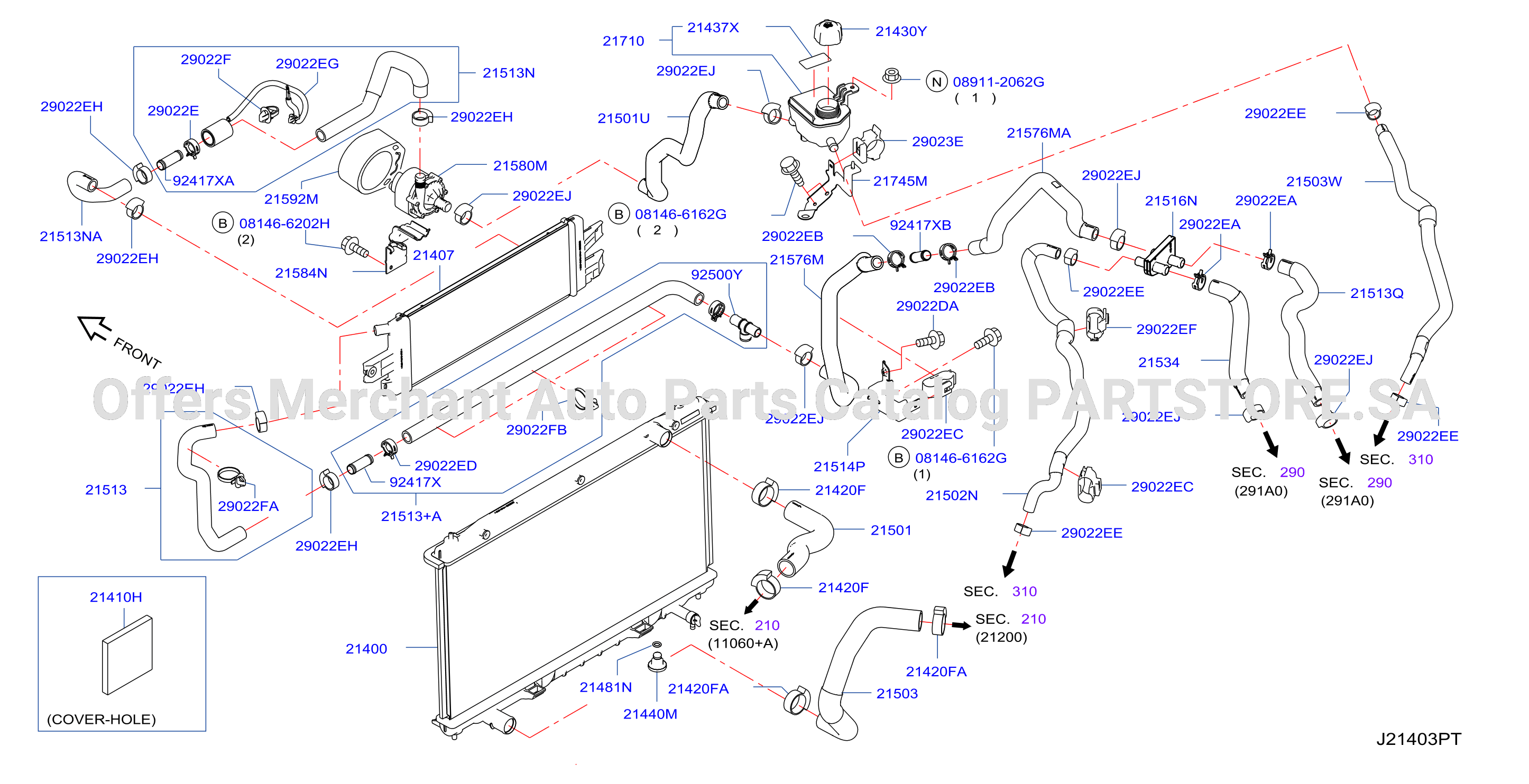 Radiator Shroud Inverter Cooling Fitting Parts