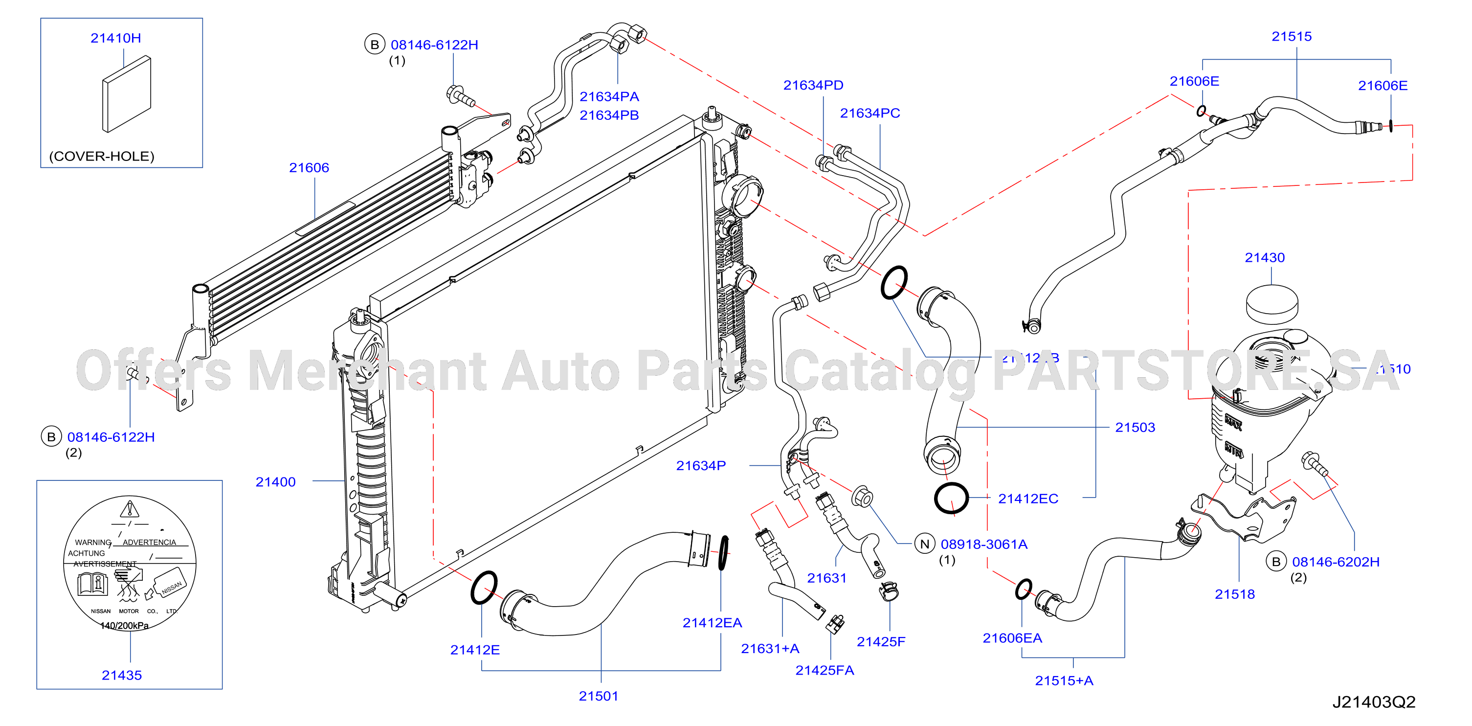 Radiator Shroud Inverter Cooling Fitting Parts