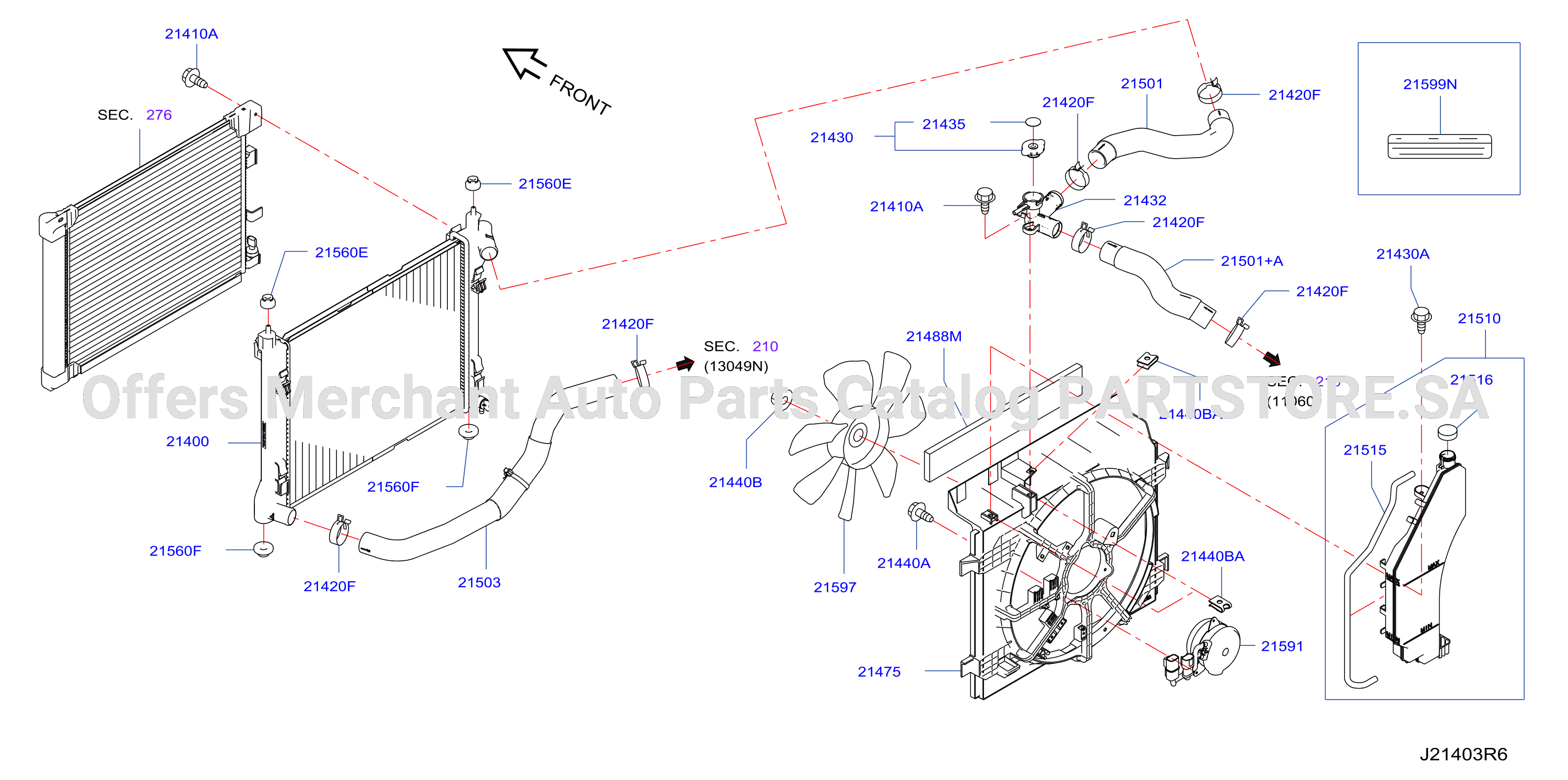 Radiator Shroud Inverter Cooling Fitting Parts