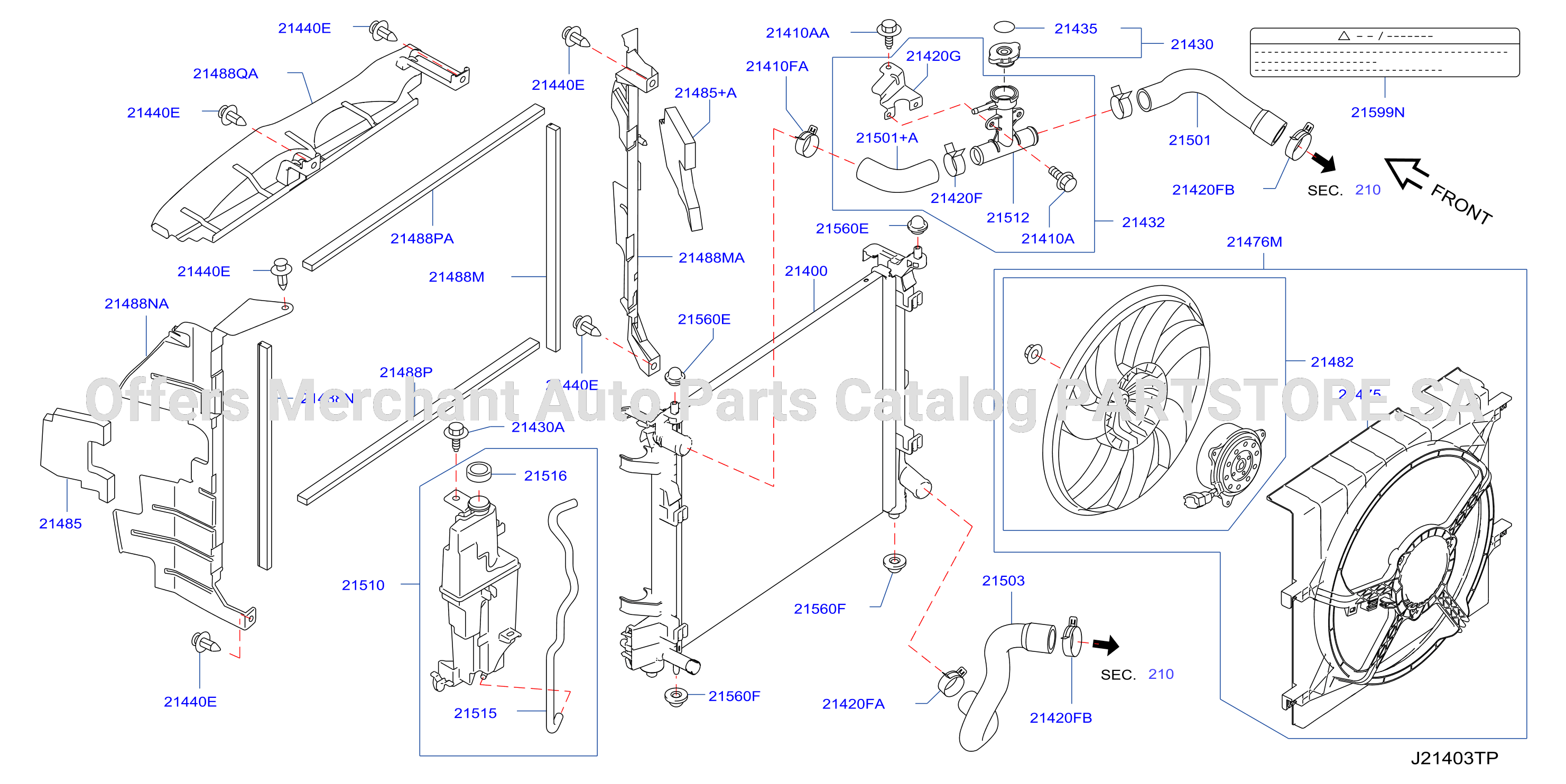 Radiator Shroud Inverter Cooling Fitting Parts