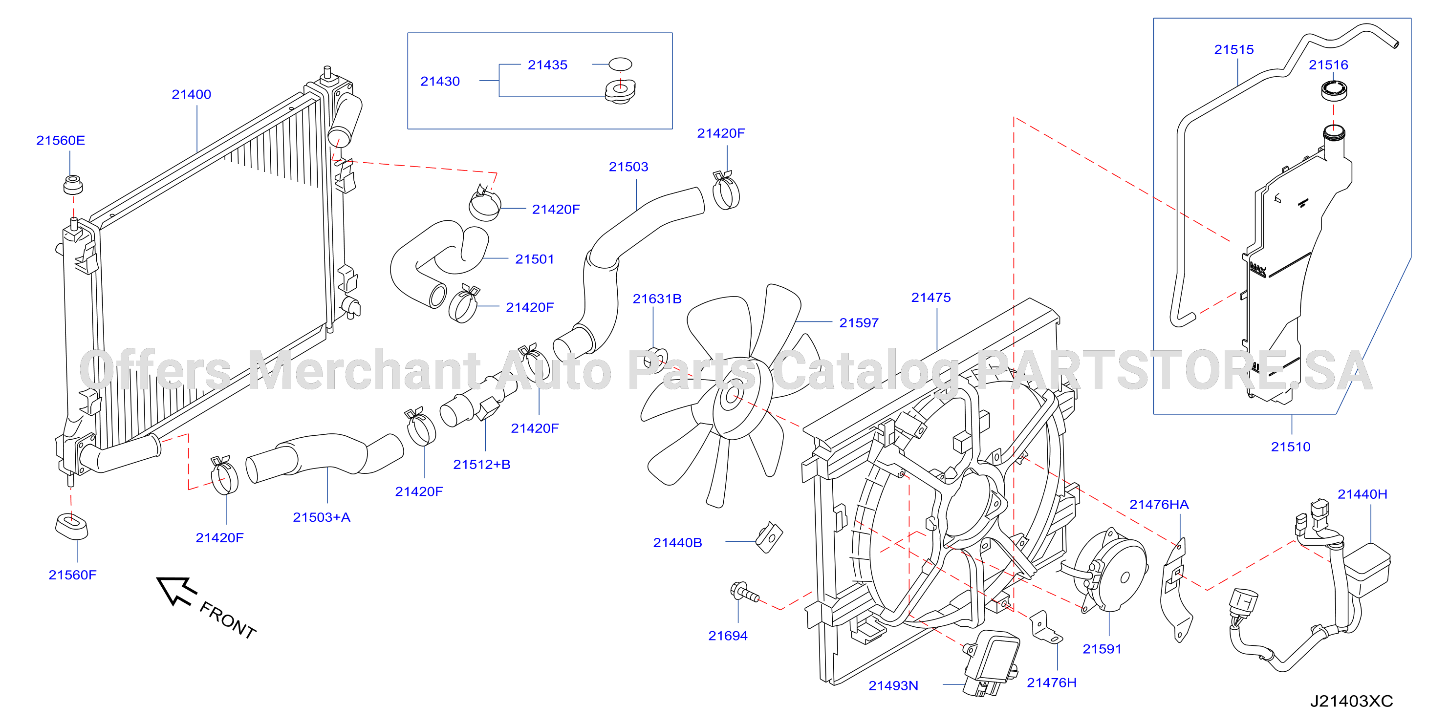 Radiator Shroud Inverter Cooling Fitting Parts