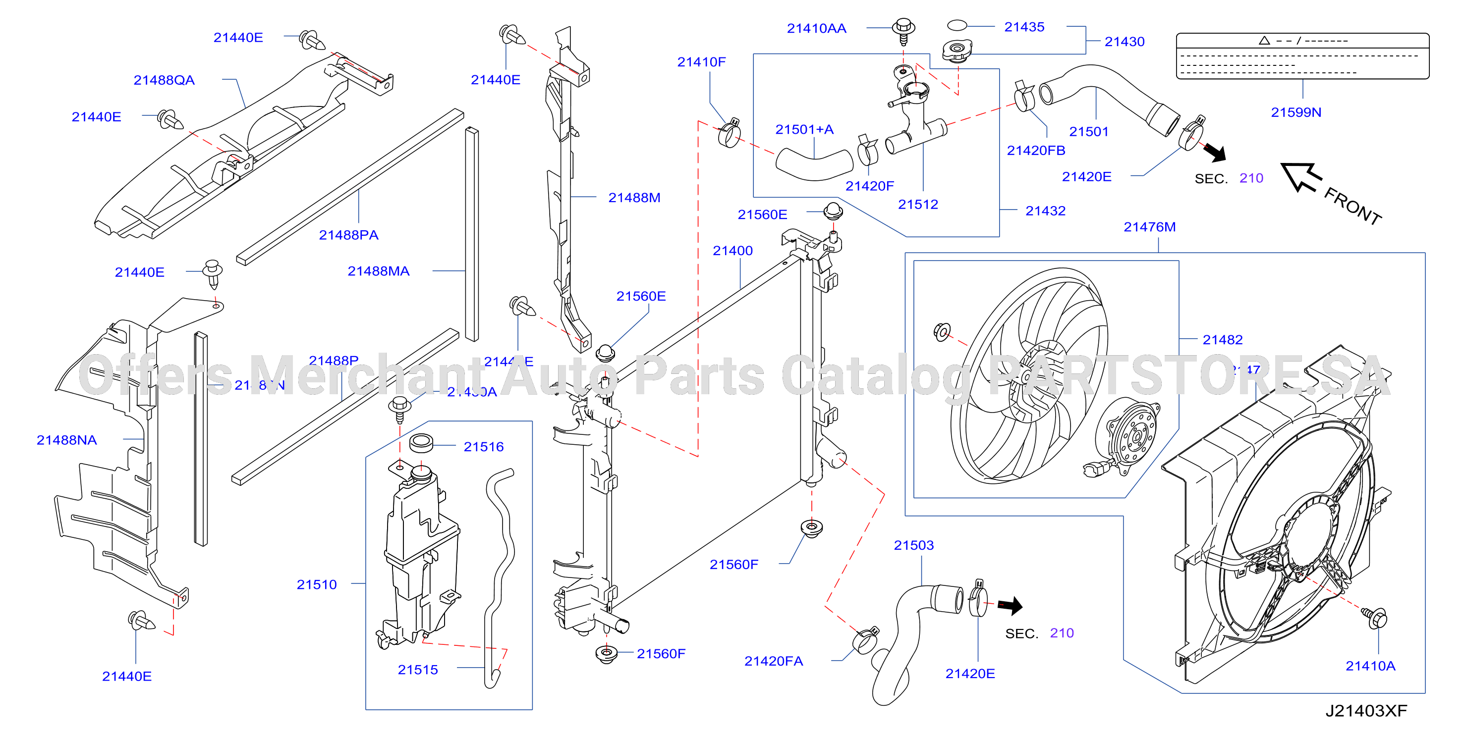 Radiator Shroud Inverter Cooling Fitting Parts