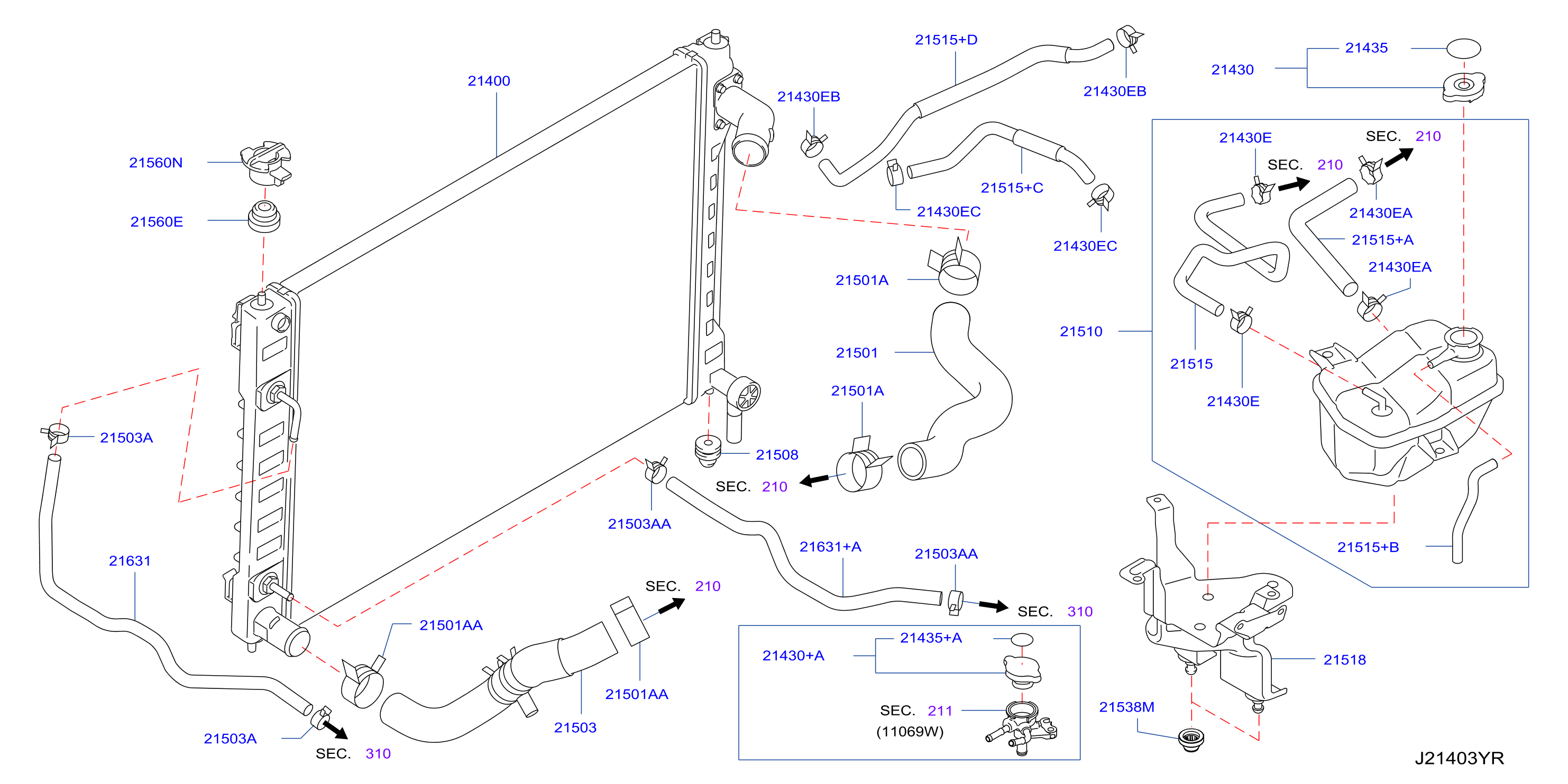 Radiator Shroud Inverter Cooling Fitting Parts