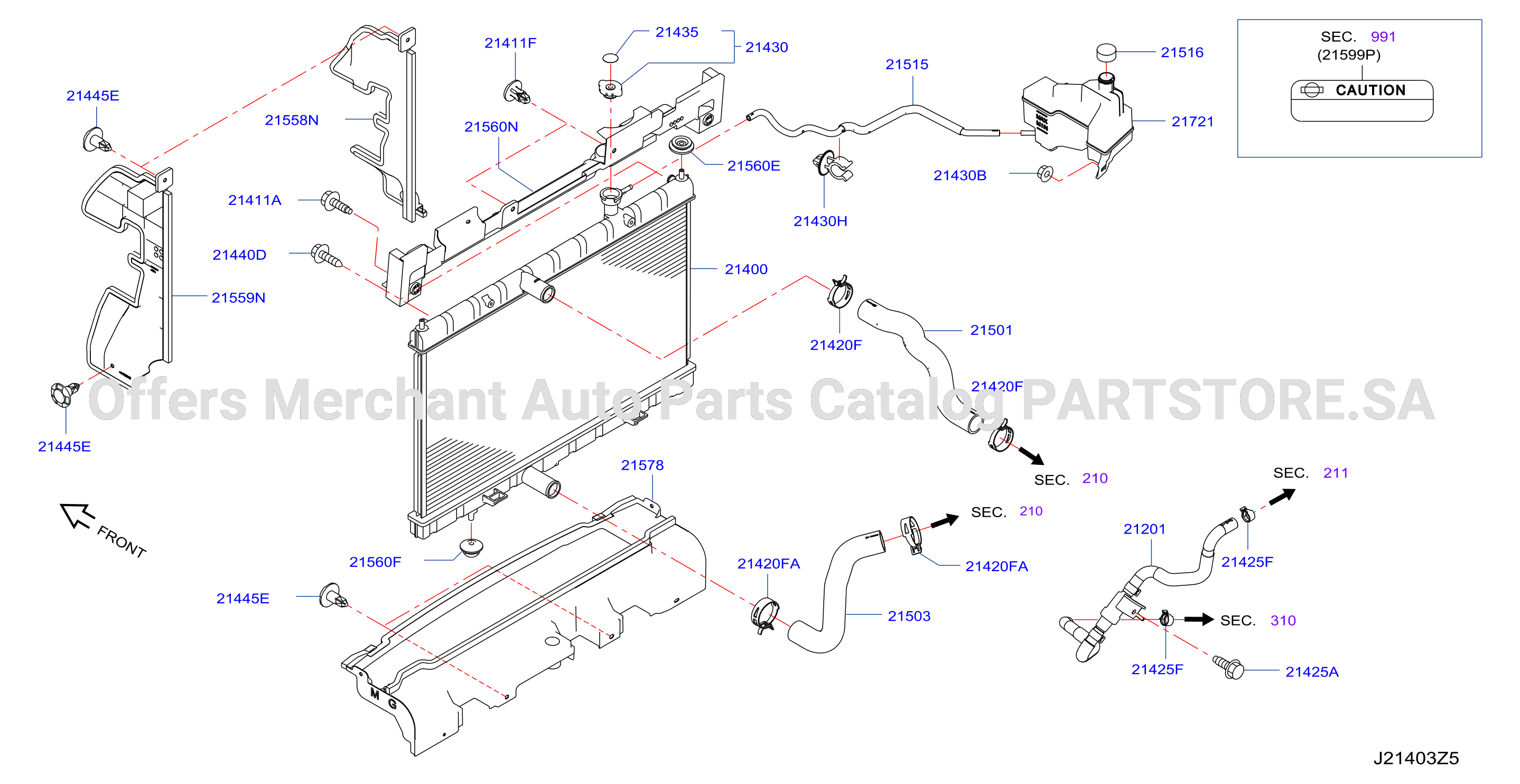 Radiator Shroud Inverter Cooling Fitting Parts
