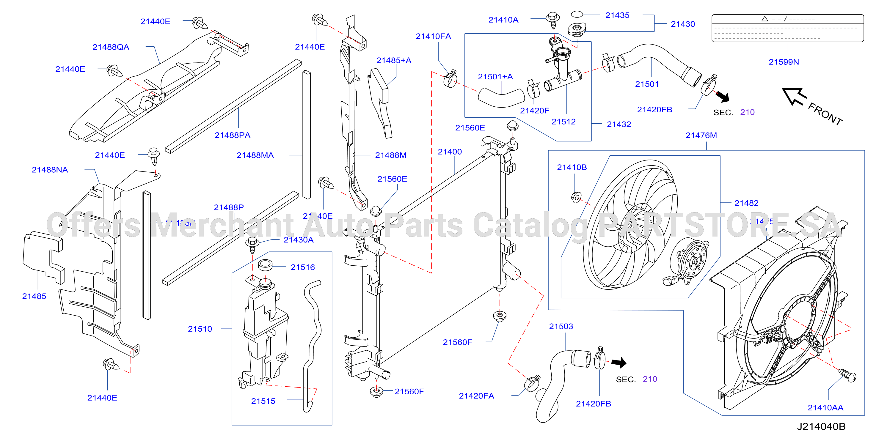 Radiator Shroud Inverter Cooling Fitting Parts