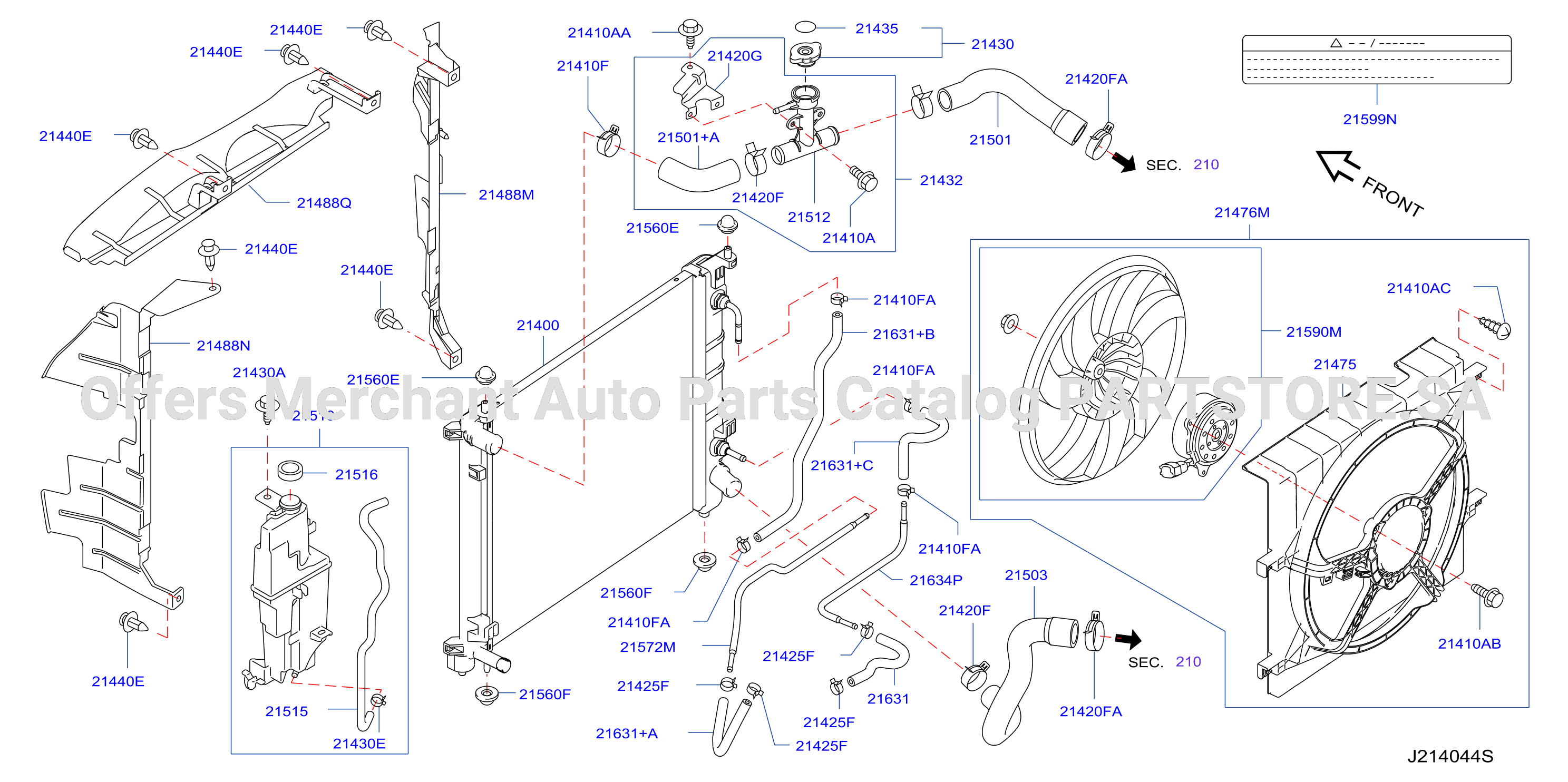 Radiator Shroud Inverter Cooling Fitting Parts