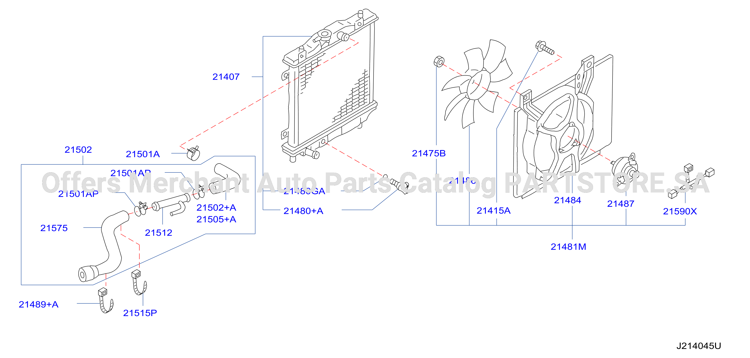 Radiator Shroud Inverter Cooling Sub Radiator Assy Motor Fan