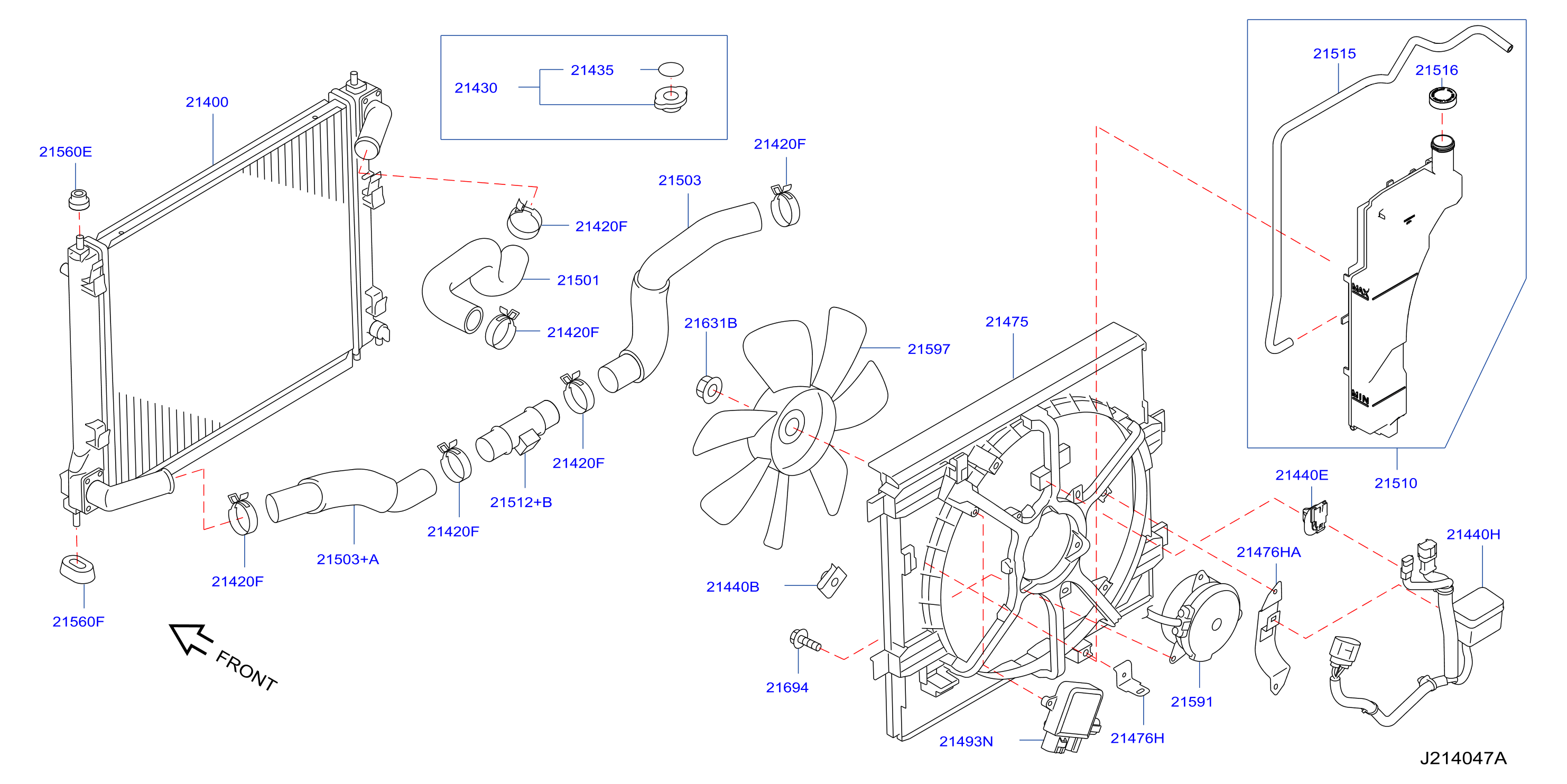 Radiator Shroud Inverter Cooling Fitting Parts