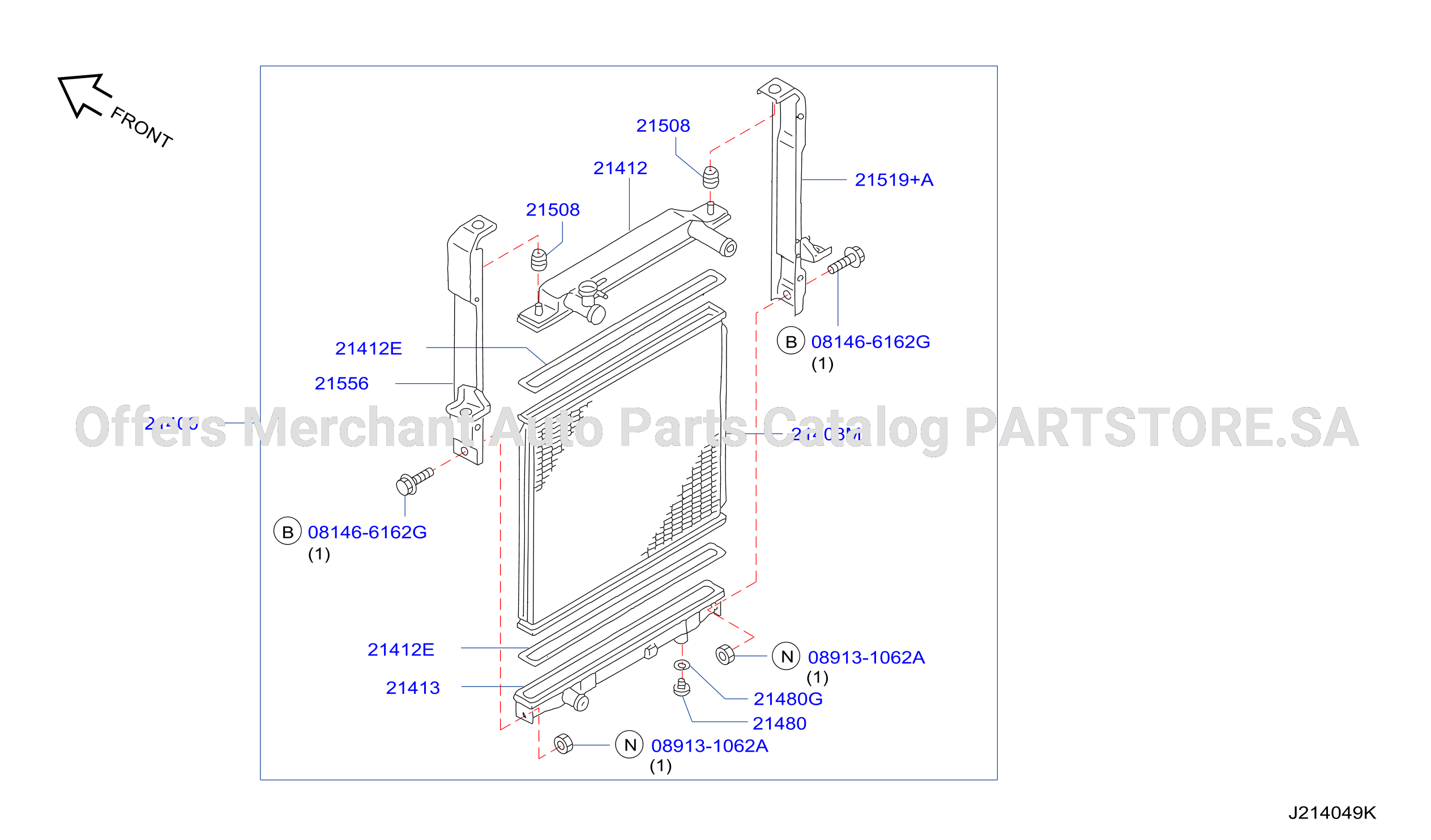 Radiator Shroud Inverter Cooling Main Radiator Assy
