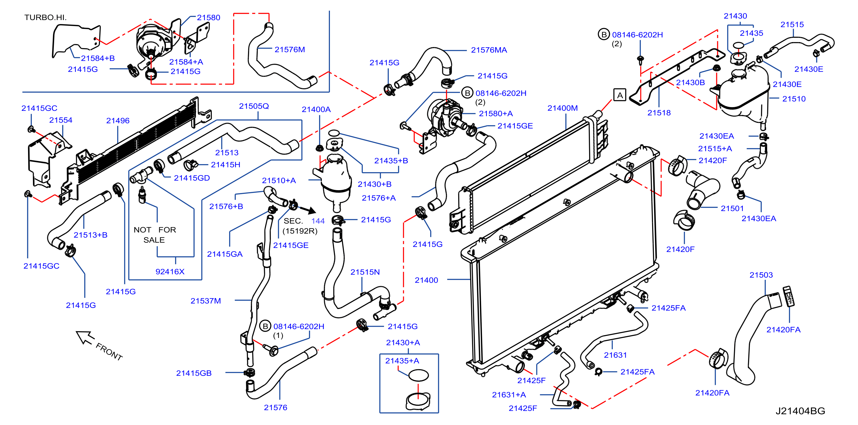 Radiator Shroud Inverter Cooling Fitting Parts 1