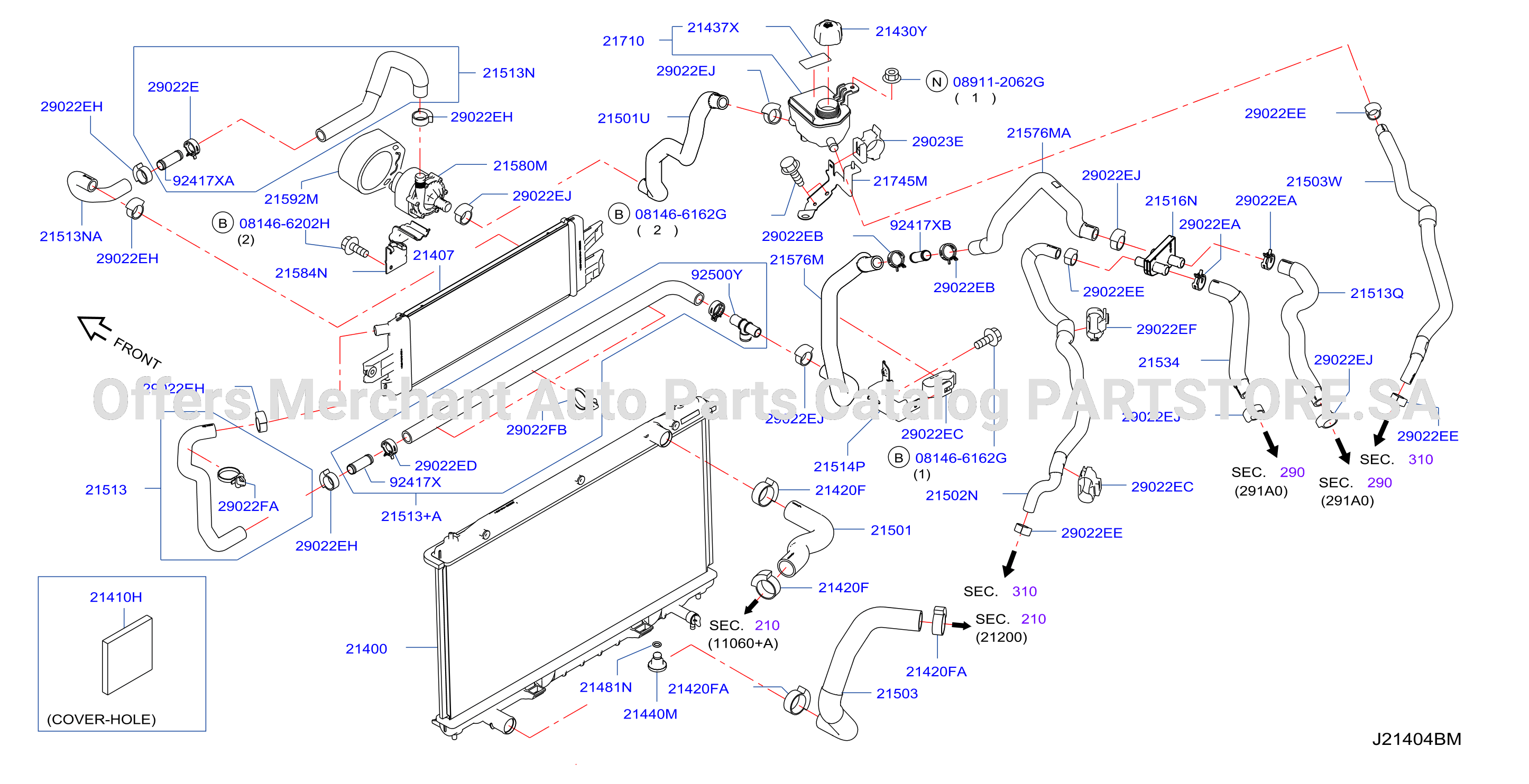 Radiator Shroud Inverter Cooling Fitting Parts
