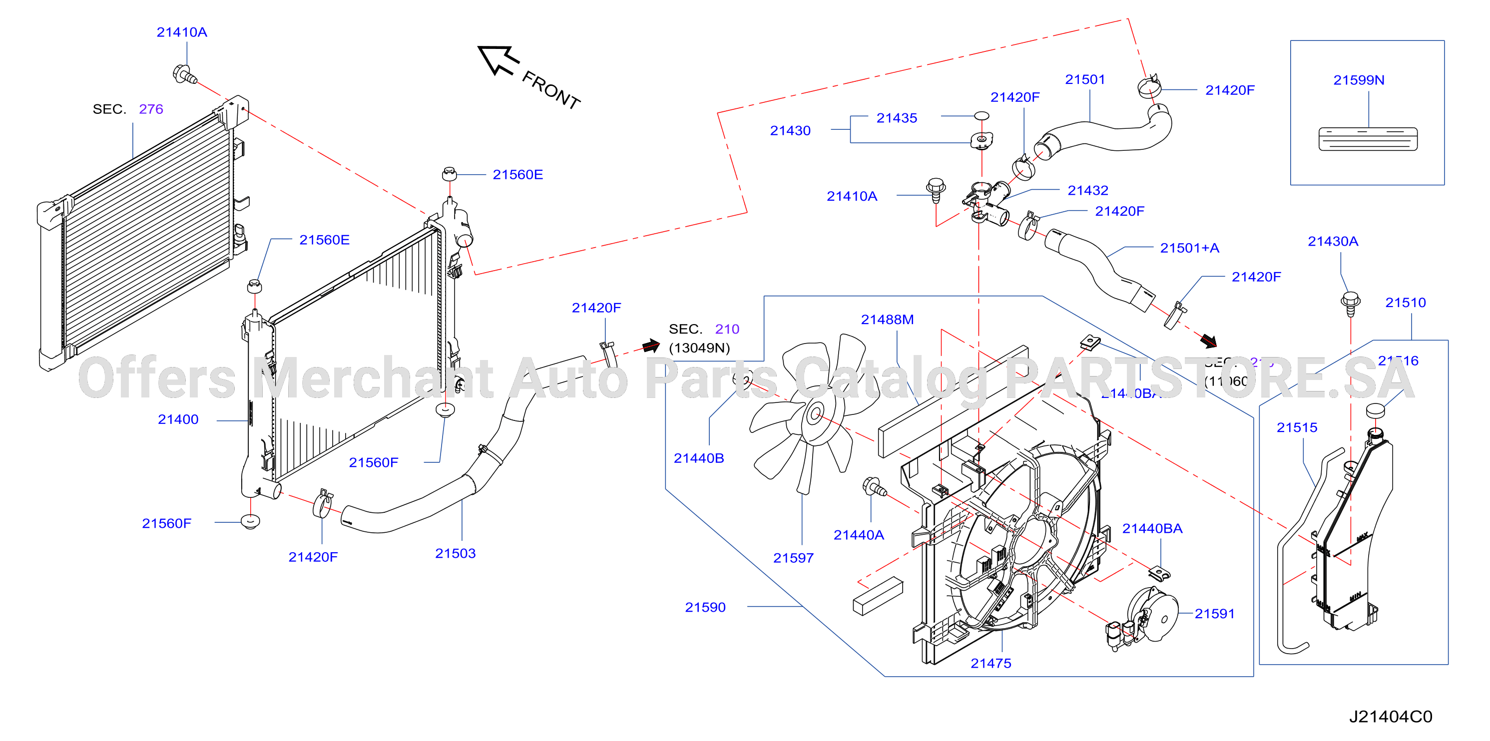 Radiator Shroud Inverter Cooling Fitting Parts