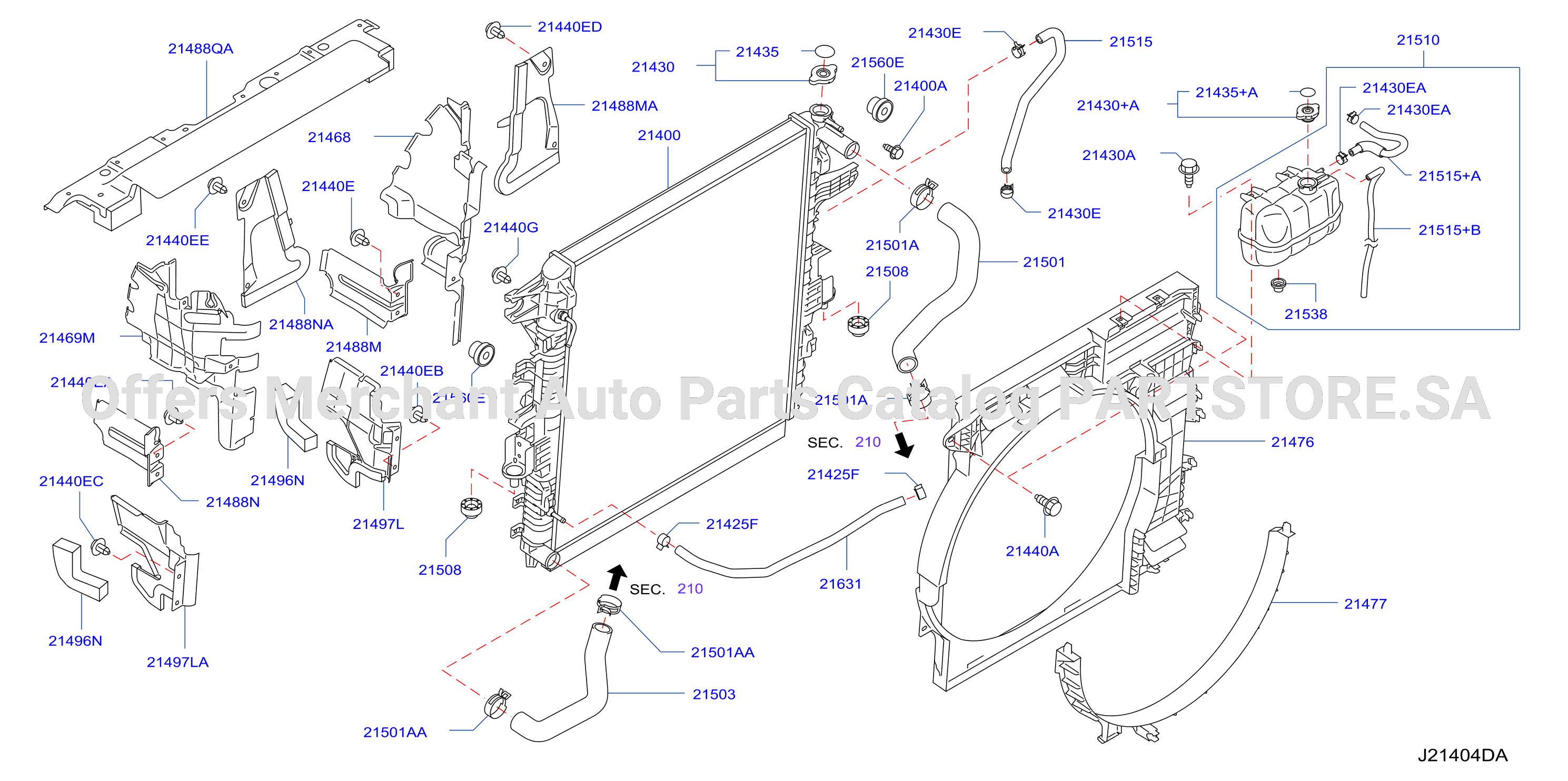 Radiator Shroud Inverter Cooling Fitting Parts