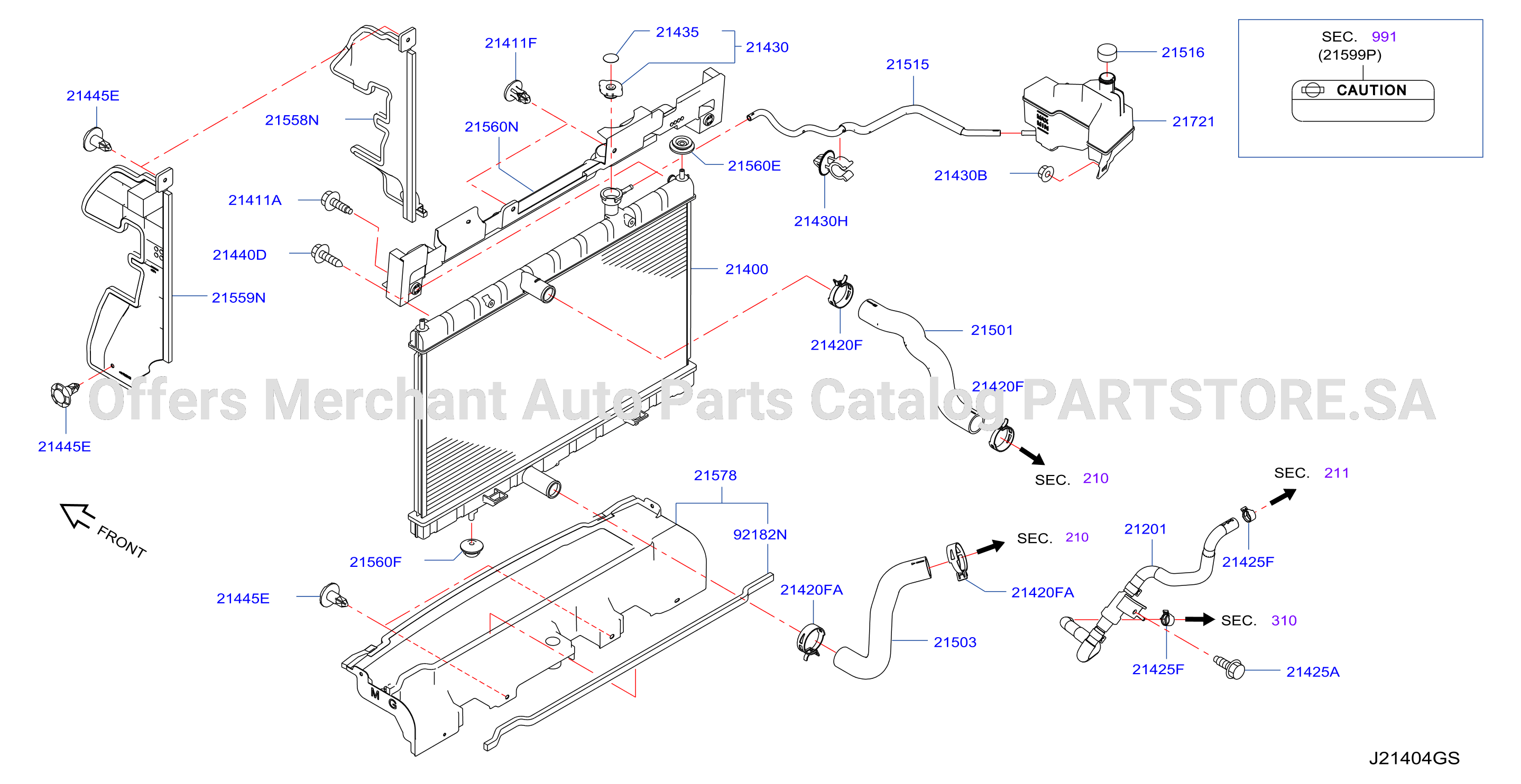 Radiator Shroud Inverter Cooling Fitting Parts