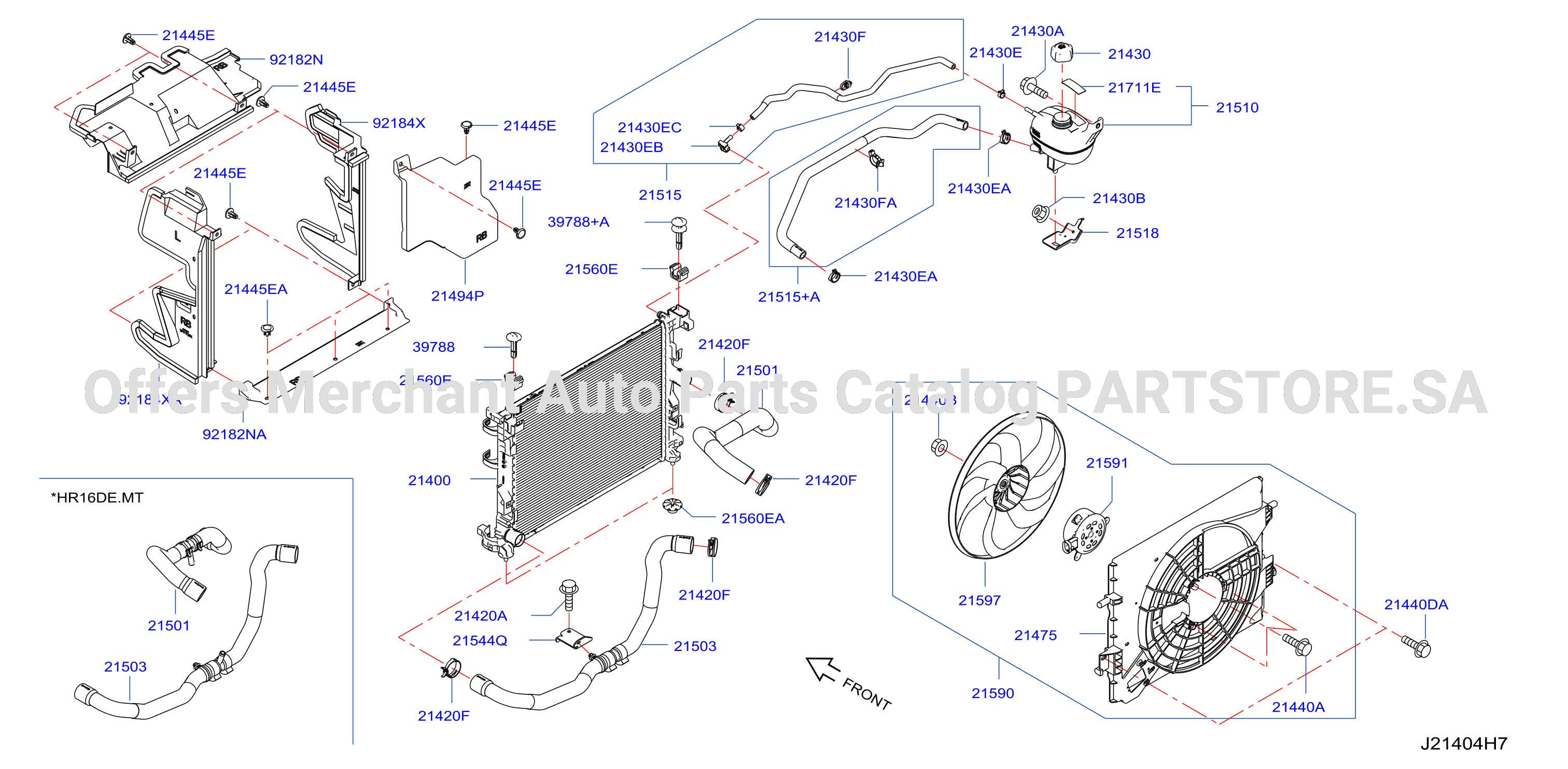 Radiator Shroud Inverter Cooling Fitting Parts