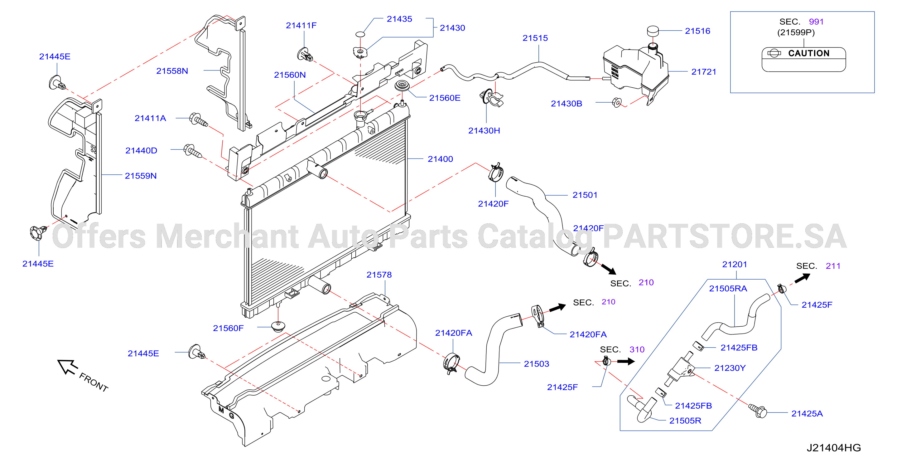 Radiator Shroud Inverter Cooling Fitting Parts