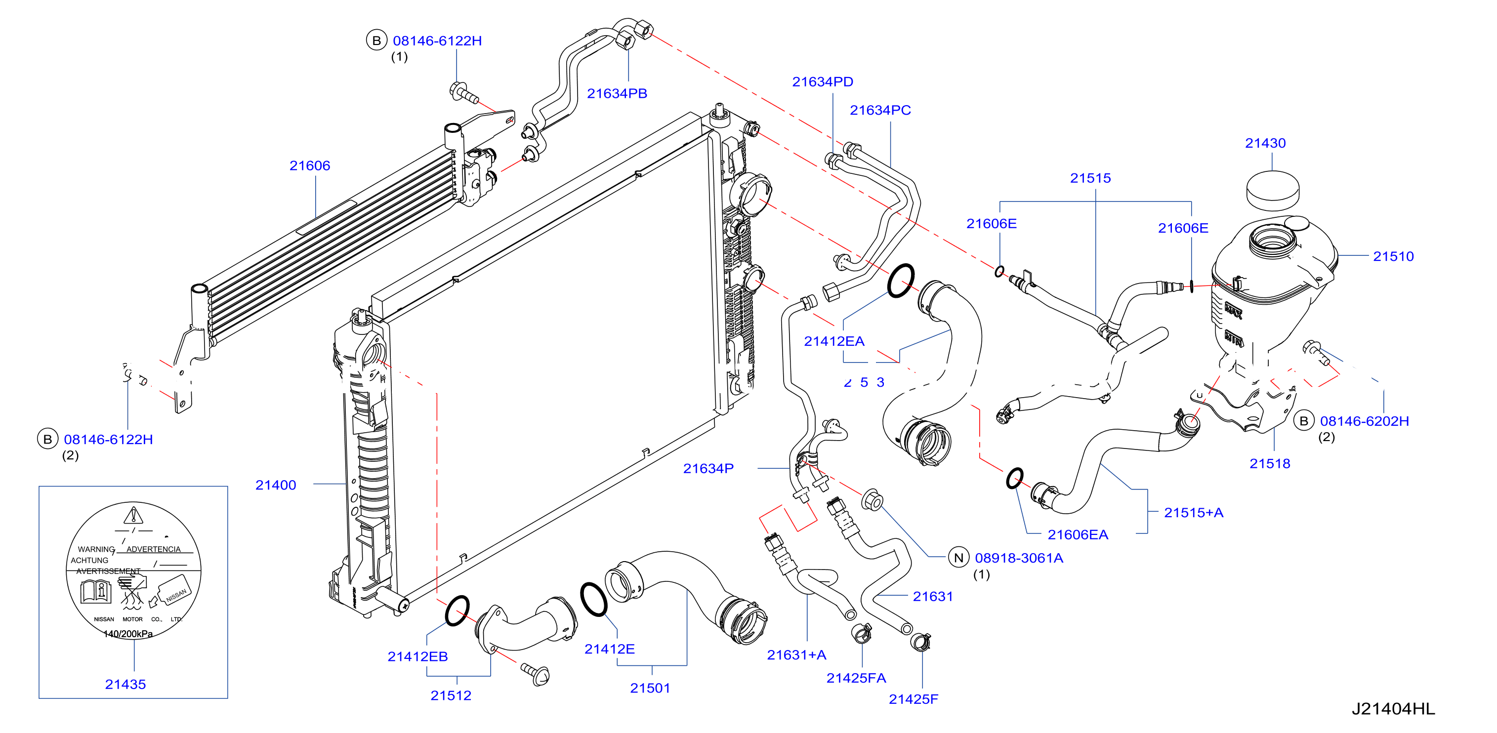 Radiator Shroud Inverter Cooling Fitting Parts