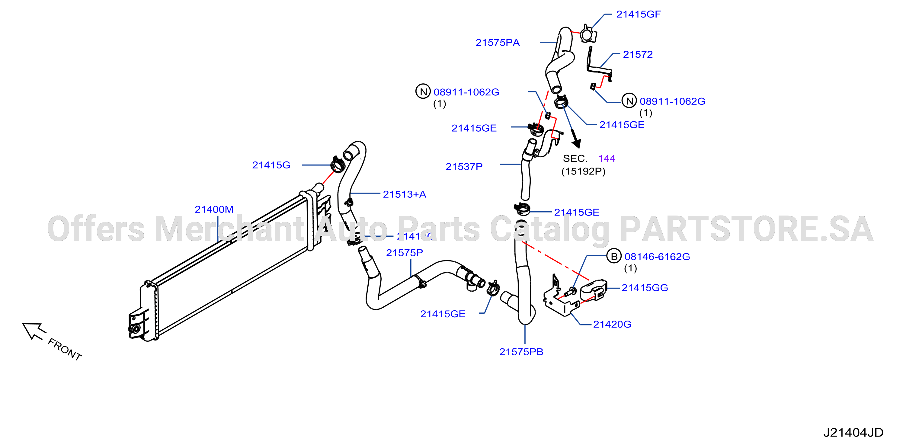 Radiator Shroud Inverter Cooling Fitting Parts 2