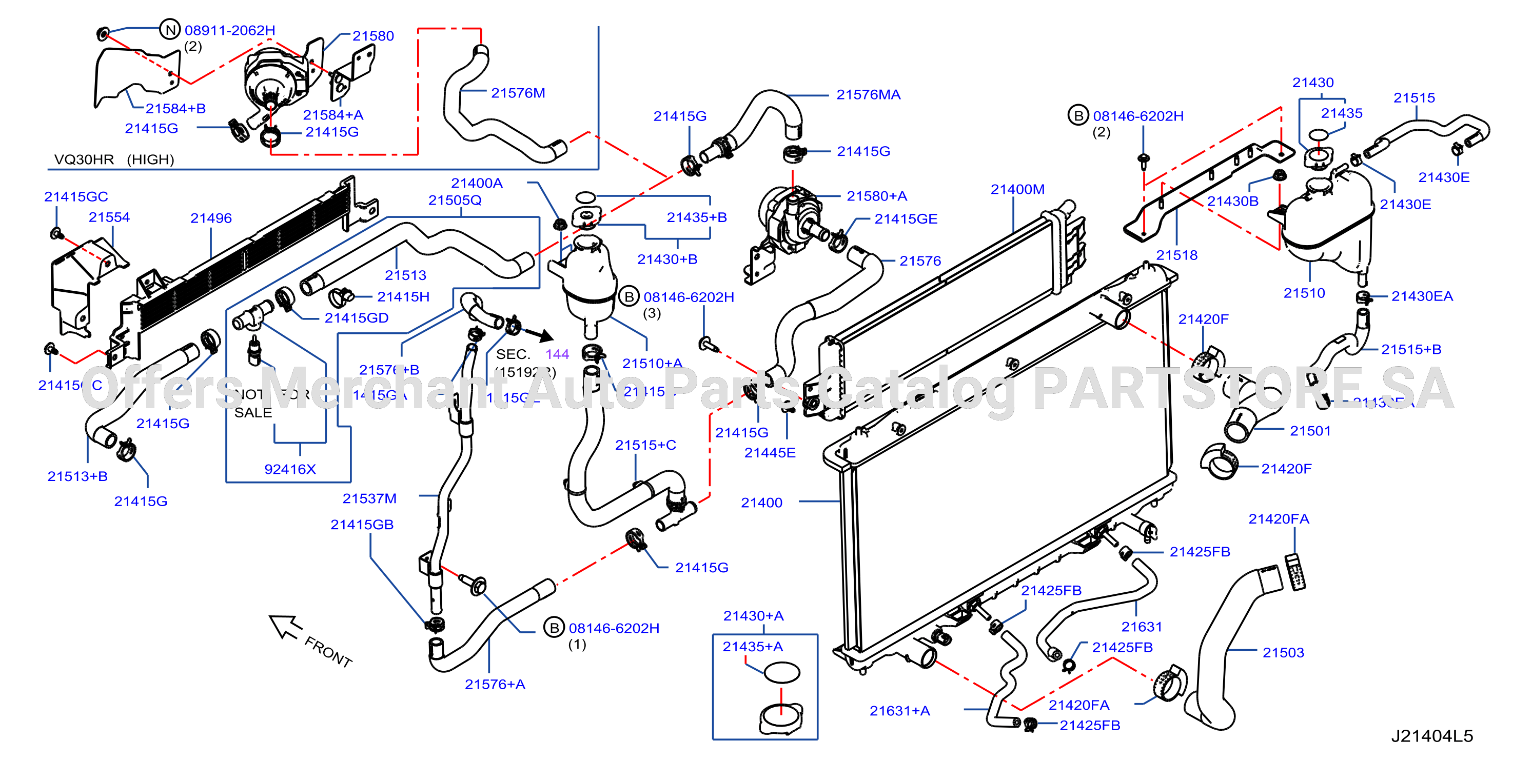 Radiator Shroud Inverter Cooling Fitting Parts 1