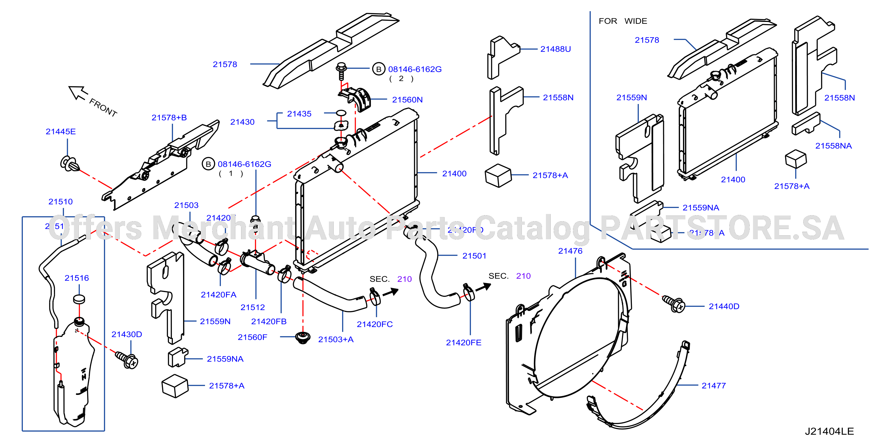 Radiator Shroud Inverter Cooling Fitting Parts