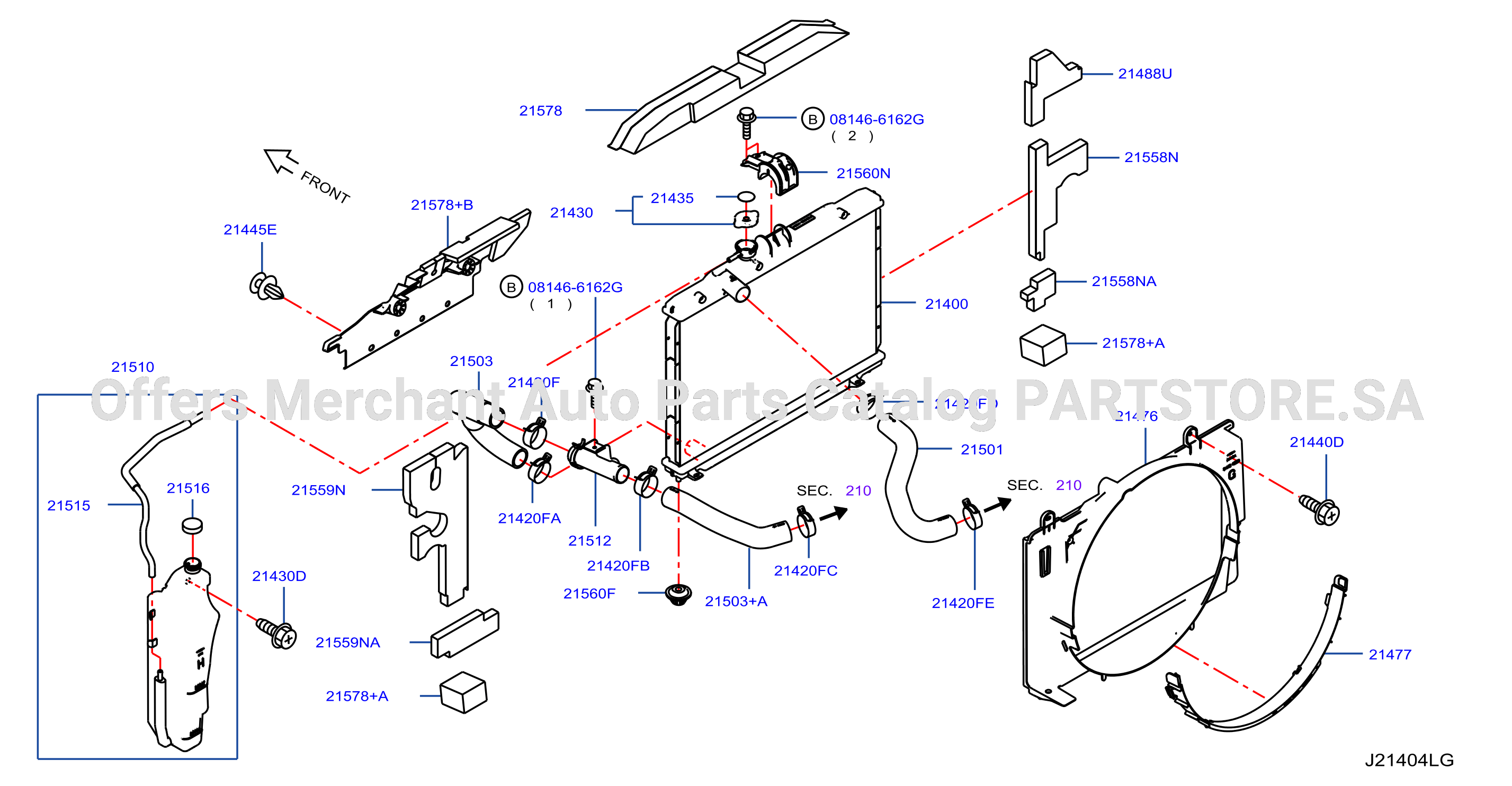 Radiator Shroud Inverter Cooling Fitting Parts