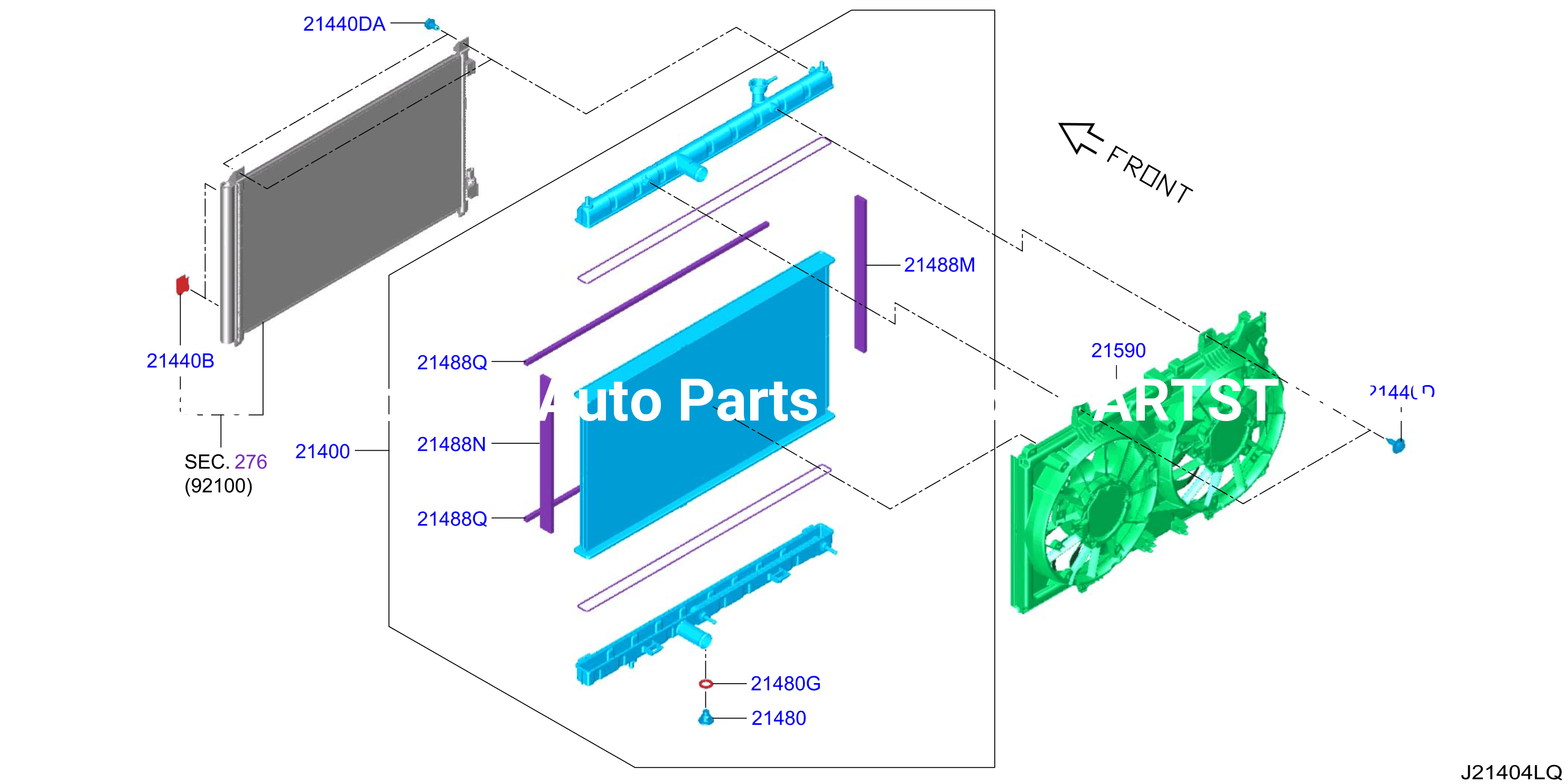 Radiator Shroud Inverter Cooling Radiator