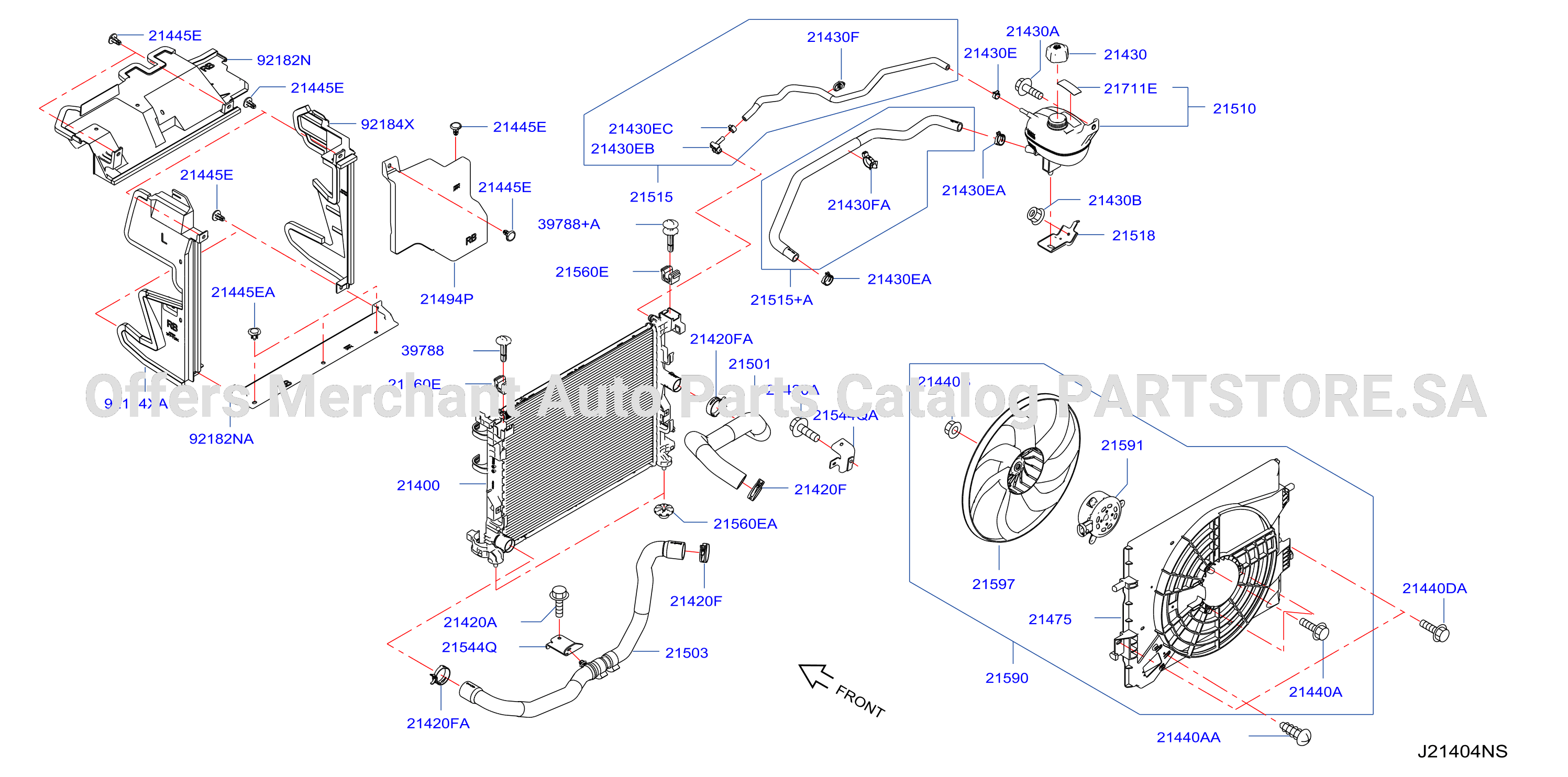 Radiator Shroud Inverter Cooling Fitting Parts
