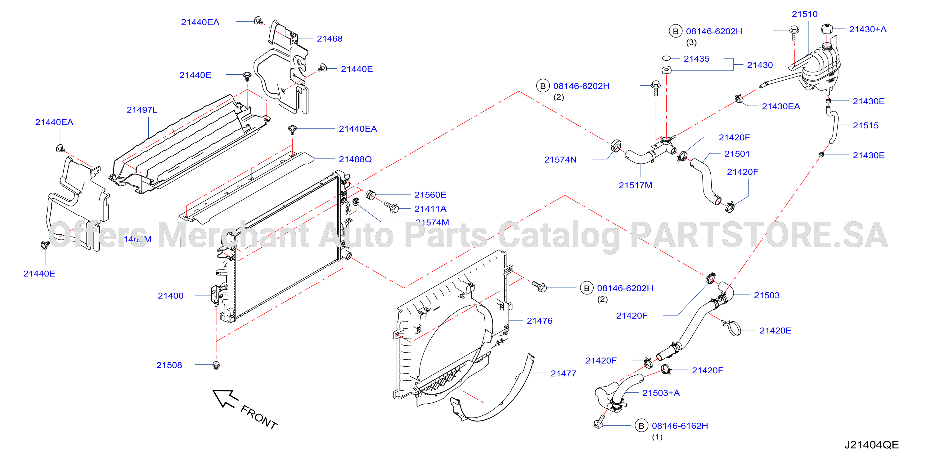 Radiator Shroud Inverter Cooling Fitting Parts