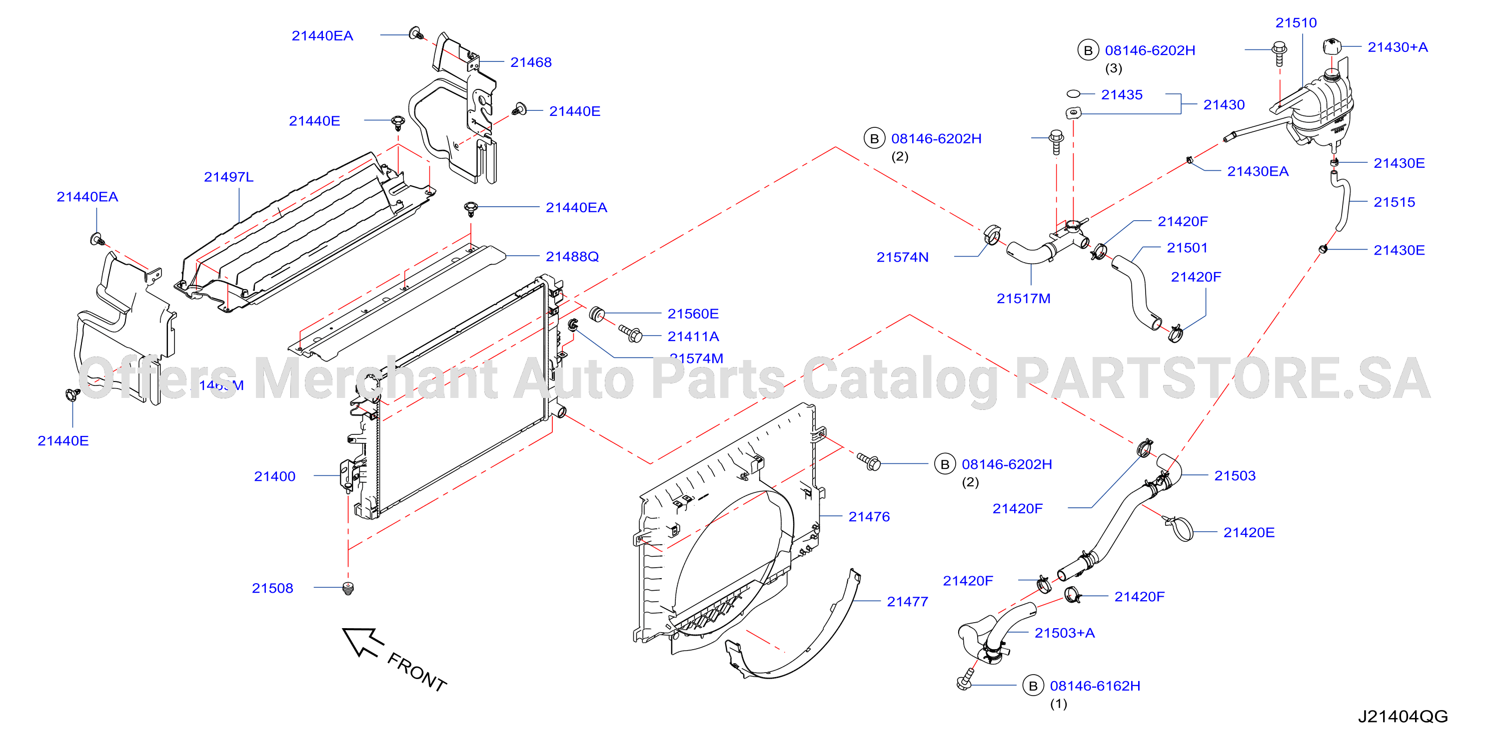 Radiator Shroud Inverter Cooling Fitting Parts